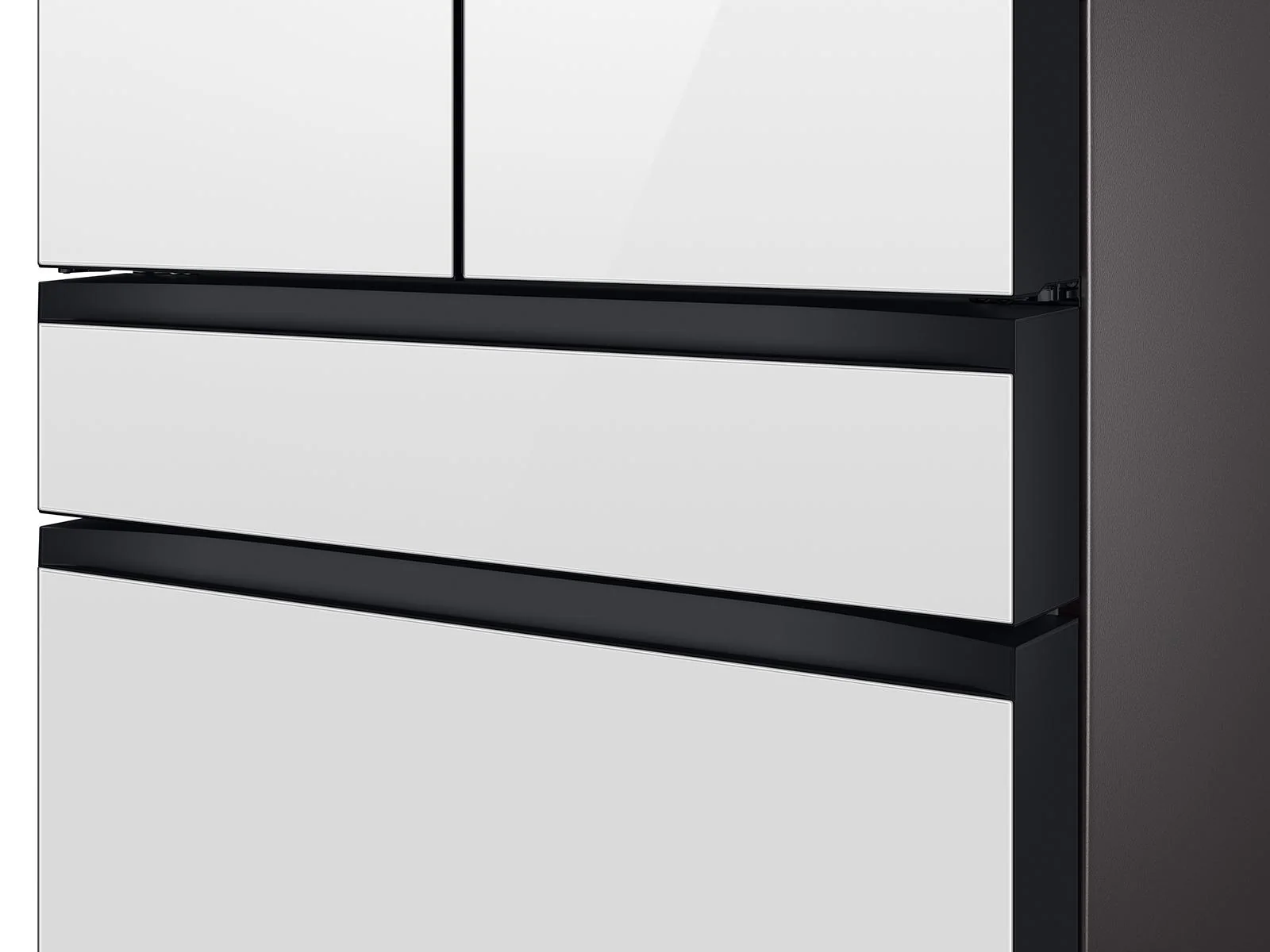 SAMSUNG RF23BB890012 Bespoke Counter Depth 4-Door French Door Refrigerator (23 cu. ft.) with Family Hub™ in White Glass White - Image 15
