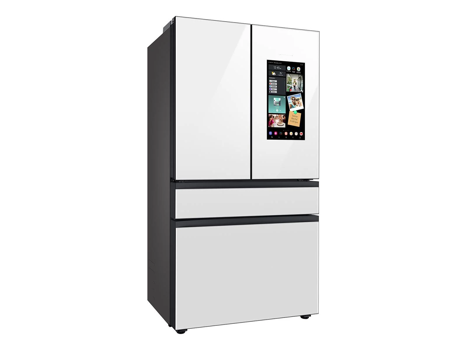 SAMSUNG RF23BB890012 Bespoke Counter Depth 4-Door French Door Refrigerator (23 cu. ft.) with Family Hub™ in White Glass White - Image 9