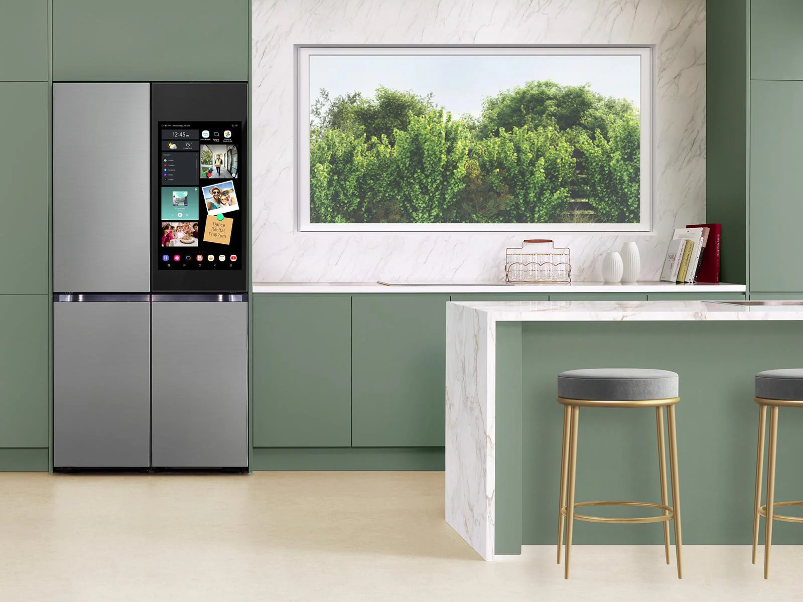 SAMSUNG RF23DB9900QD Bespoke Counter Depth 4-Door Flex™ Refrigerator (23 cu. ft.) with AI Family Hub+™ and AI Vision Inside™ in Stainless Steel Stainless - Image 13