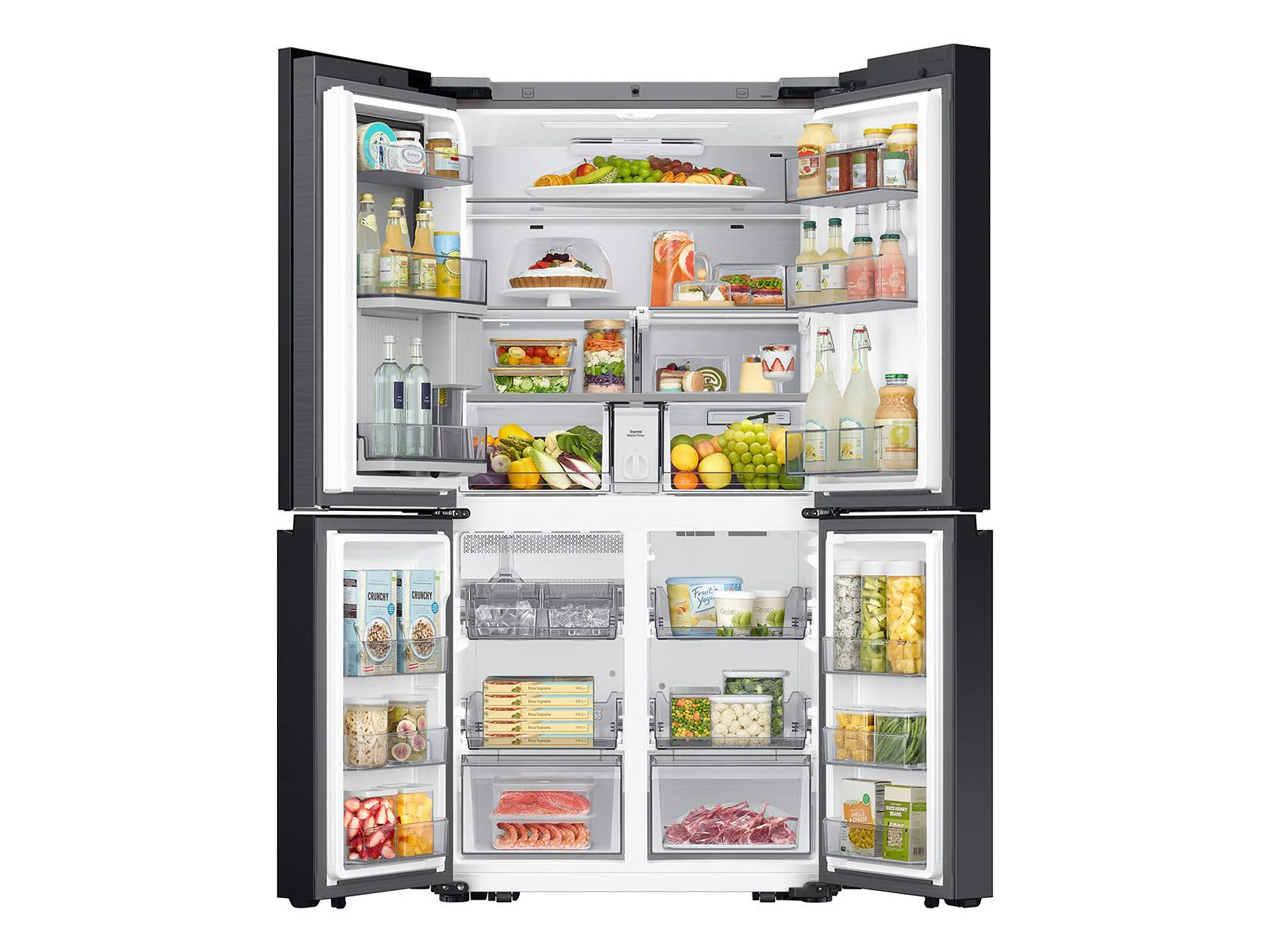 SAMSUNG RF23DB9900QD Bespoke Counter Depth 4-Door Flex™ Refrigerator (23 cu. ft.) with AI Family Hub+™ and AI Vision Inside™ in Stainless Steel Stainless - Image 15
