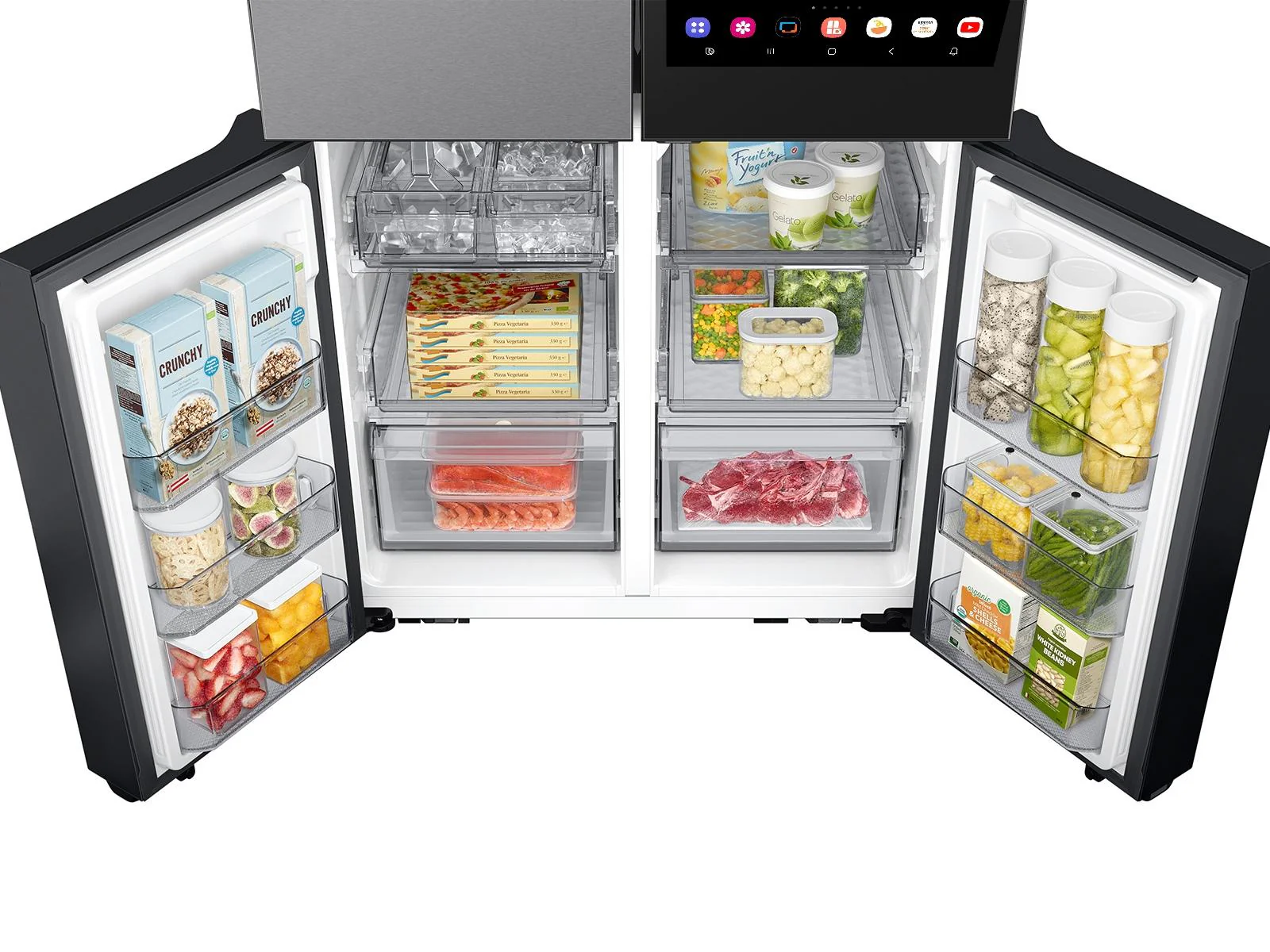 SAMSUNG RF23DB9900QD Bespoke Counter Depth 4-Door Flex™ Refrigerator (23 cu. ft.) with AI Family Hub+™ and AI Vision Inside™ in Stainless Steel Stainless - Image 16