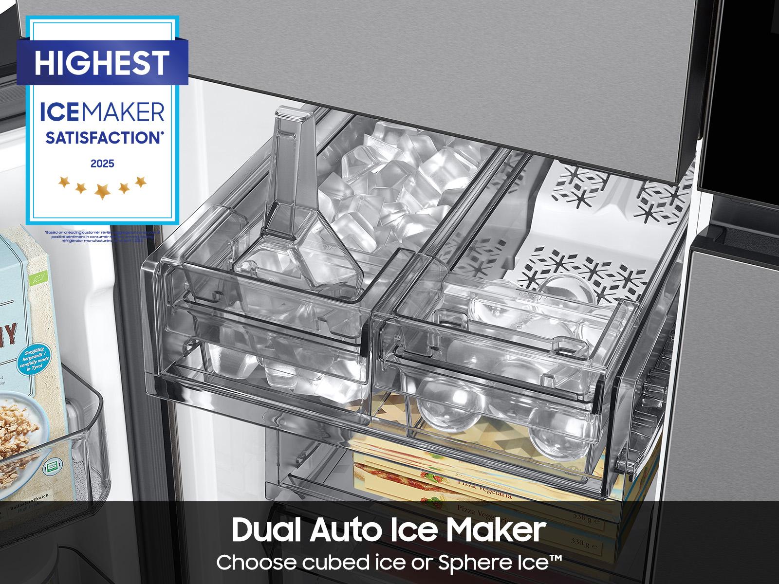 SAMSUNG RF23DB9900QD Bespoke Counter Depth 4-Door Flex™ Refrigerator (23 cu. ft.) with AI Family Hub+™ and AI Vision Inside™ in Stainless Steel Stainless - Image 8