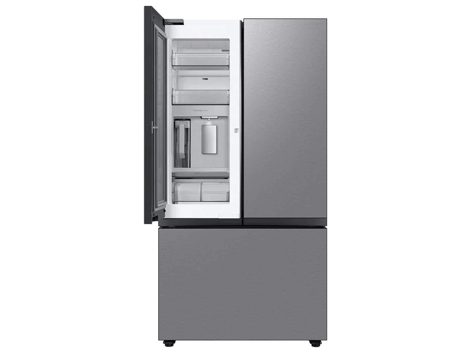 SAMSUNG RF24BB6600QL Bespoke 3-Door French Door Refrigerator (24 cu. ft.) with Beverage Center™ in Stainless Steel Stainless