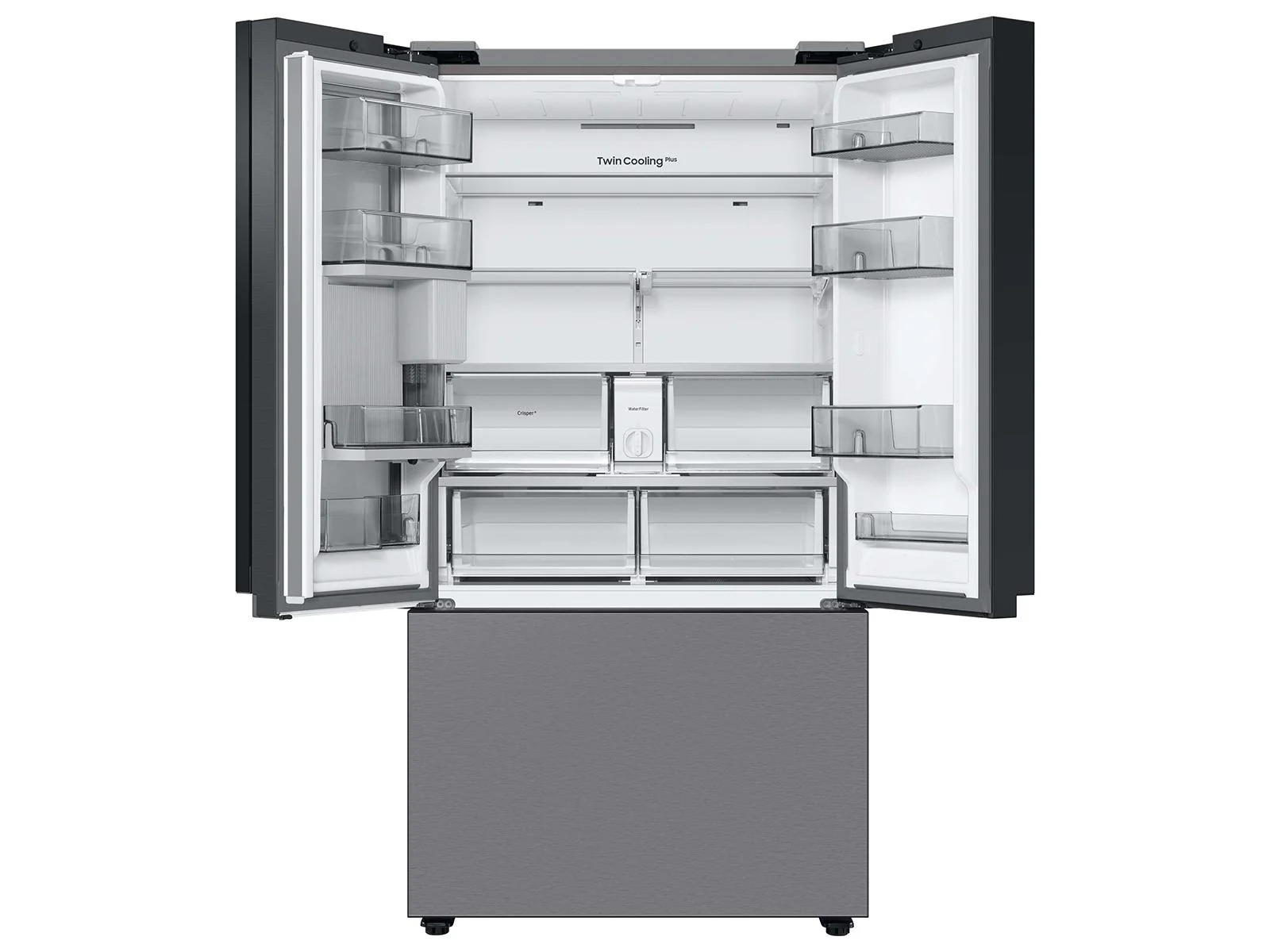 SAMSUNG RF24BB6600QL Bespoke 3-Door French Door Refrigerator (24 cu. ft.) with Beverage Center™ in Stainless Steel Stainless - Image 12