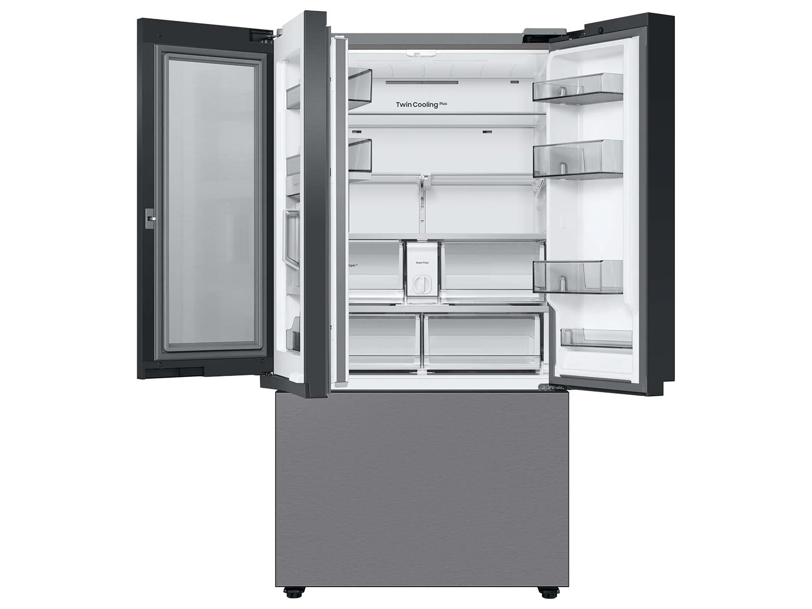 SAMSUNG RF24BB6600QL Bespoke 3-Door French Door Refrigerator (24 cu. ft.) with Beverage Center™ in Stainless Steel Stainless - Image 13