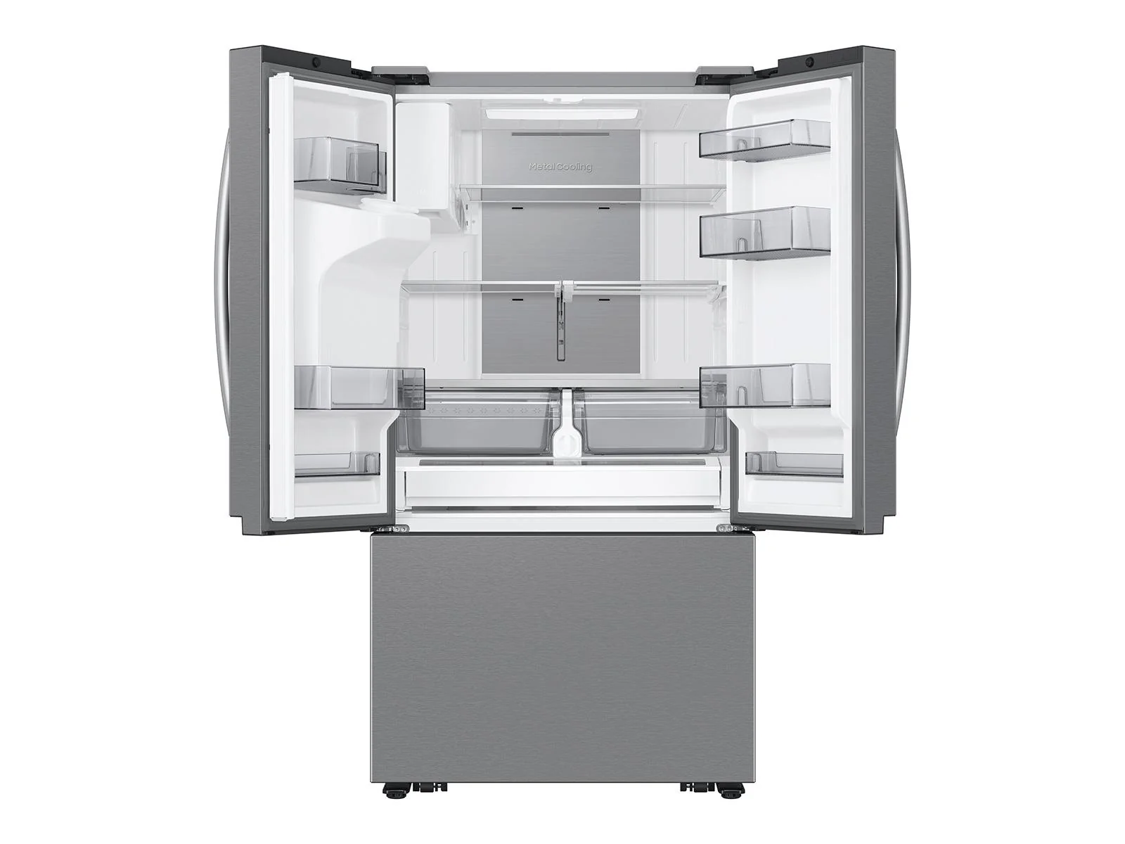 SAMSUNG RF27CG5900SR 25 cu. ft. Mega Capacity Counter Depth 3-Door French Door Refrigerator with Family Hub™ in Stainless Steel Stainless - Image 10