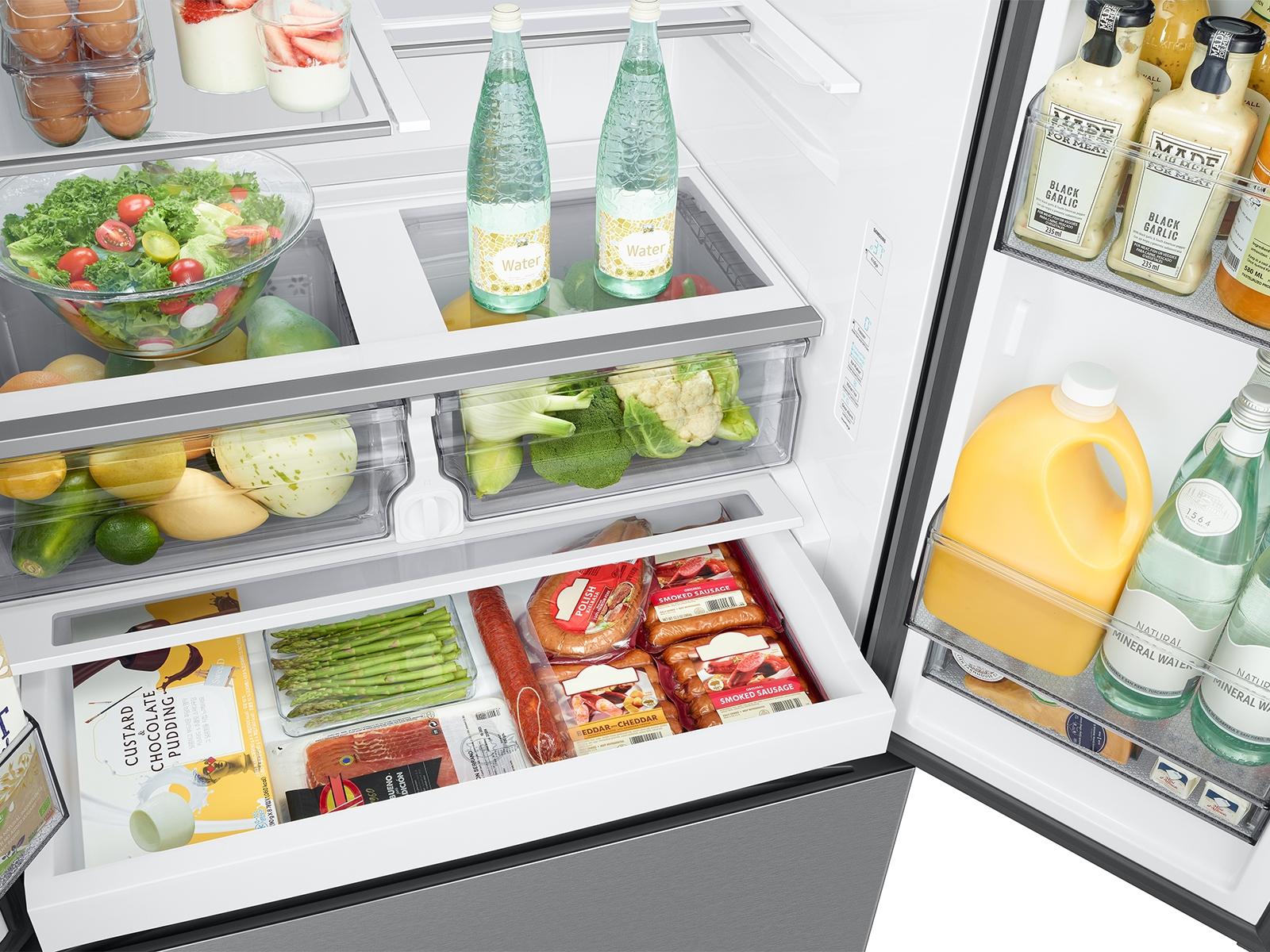 SAMSUNG RF27CG5B10SR 26 cu. ft. Mega Capacity Counter Depth 3-Door French Door Refrigerator with External Water and Ice Dispenser in Stainless Steel Stainless - Image 7