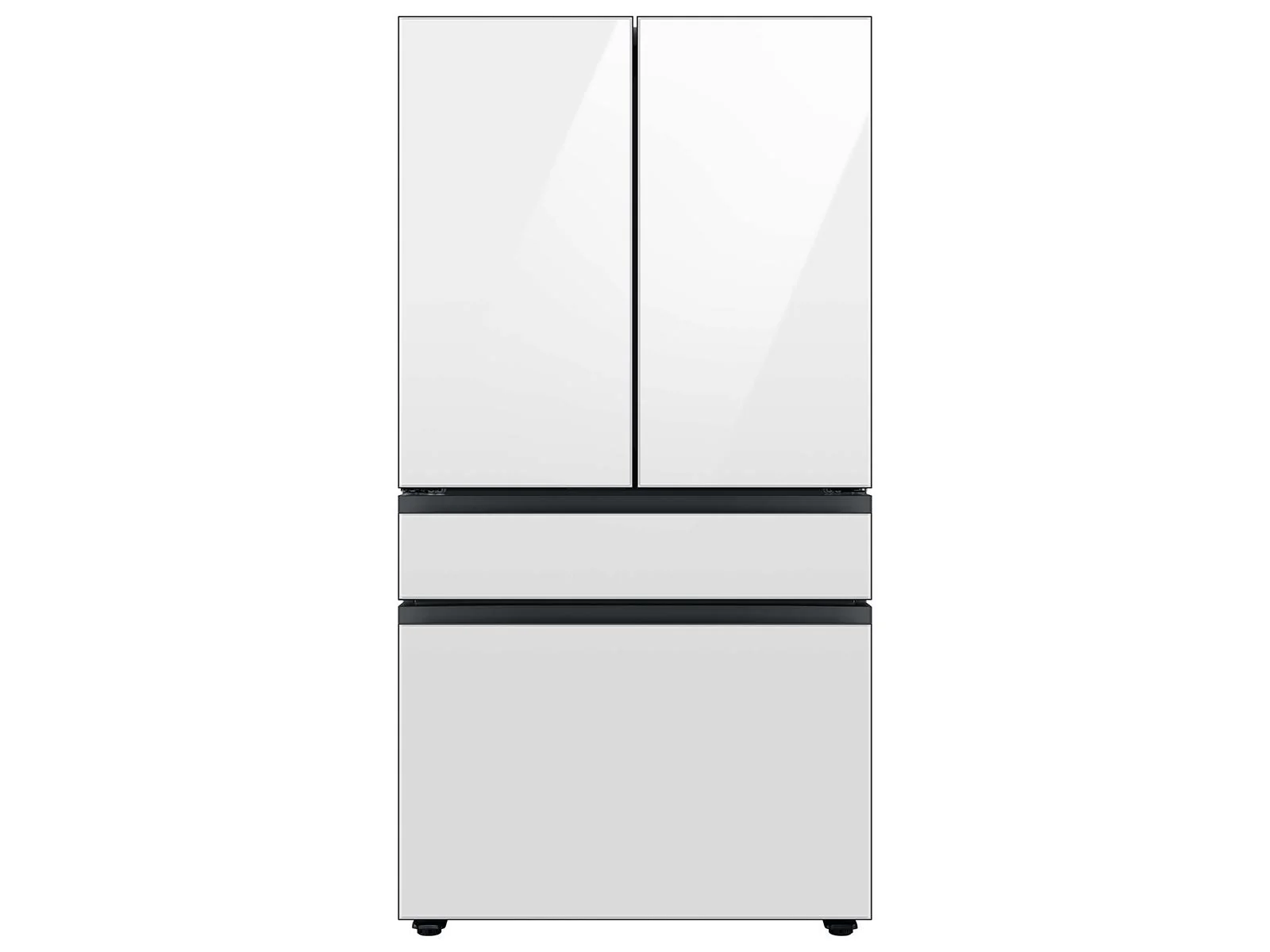 SAMSUNG RF29BB860012 Bespoke 4-Door French Door Refrigerator (29 cu. ft.) with Beverage Center™ in White Glass White