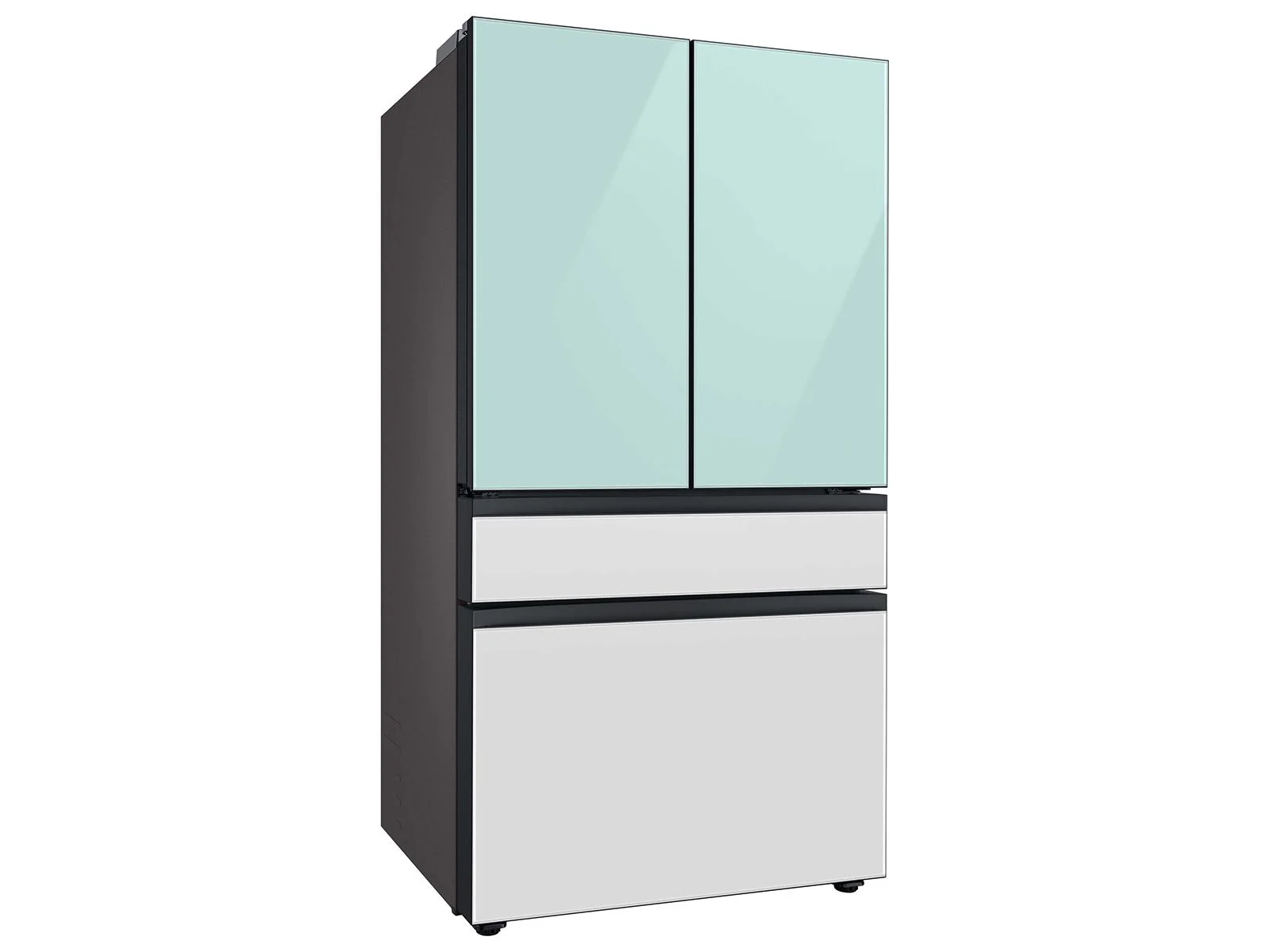 SAMSUNG RF29BB86004M Bespoke 4-Door French Door Refrigerator (29 cu. ft.) with Beverage Center™ in Morning Blue Glass Top Panels and White Glass Middle and Bottom Panels Blue - Image 10