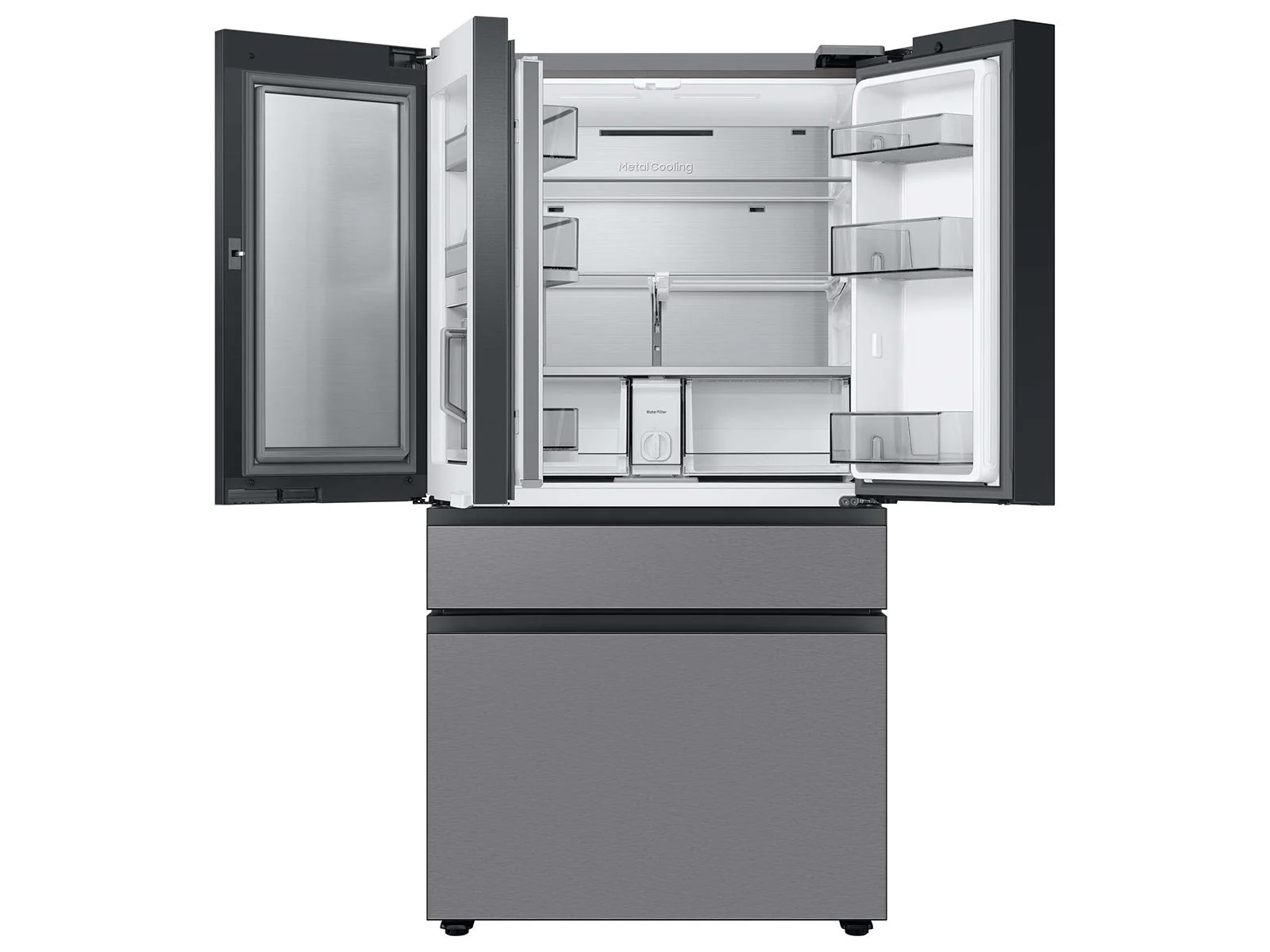 SAMSUNG RF29BB8600QL Bespoke 4-Door French Door Refrigerator (29 cu. ft.) with Beverage Center™ in Stainless Steel Stainless - Image 10