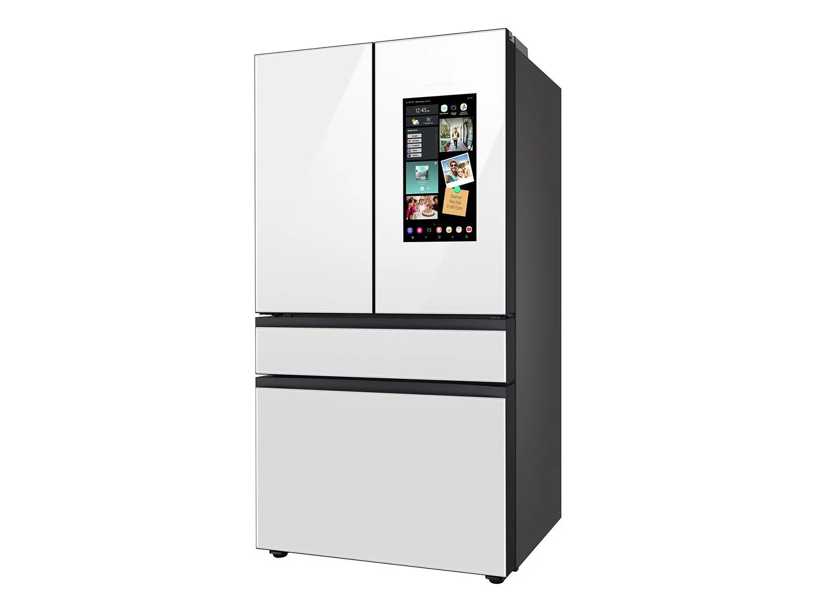 SAMSUNG RF29BB890012 Bespoke 4-Door French Door Refrigerator (29 cu. ft.) with Family Hub™ in White Glass White - Image 11