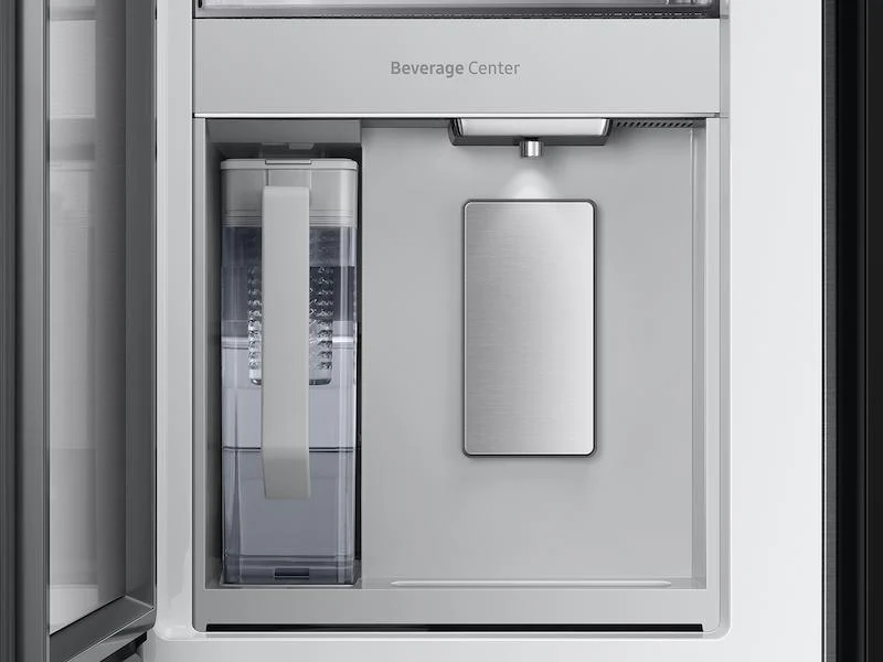 SAMSUNG RF29BB8900QK Bespoke 4-Door French Door Refrigerator (29 cu. ft.) - in Charcoal Glass Top and Family Hub™ Panels with in Stainless Steel Middle and Bottom Panels Black On Stainless - Image 6