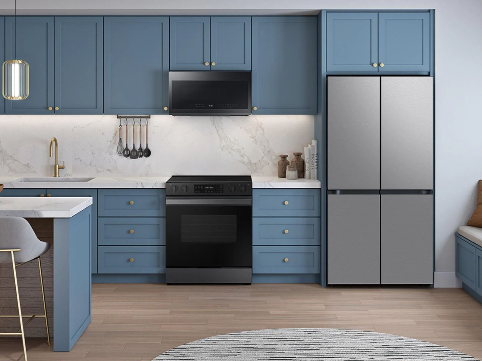 SAMSUNG RF29DB9600QL Bespoke 4-Door Flex™ Refrigerator (29 cu. ft.) with Beverage Center™ in Stainless Steel - (with Customizable Door Panel Colors) in Stainless Steel - Image 14