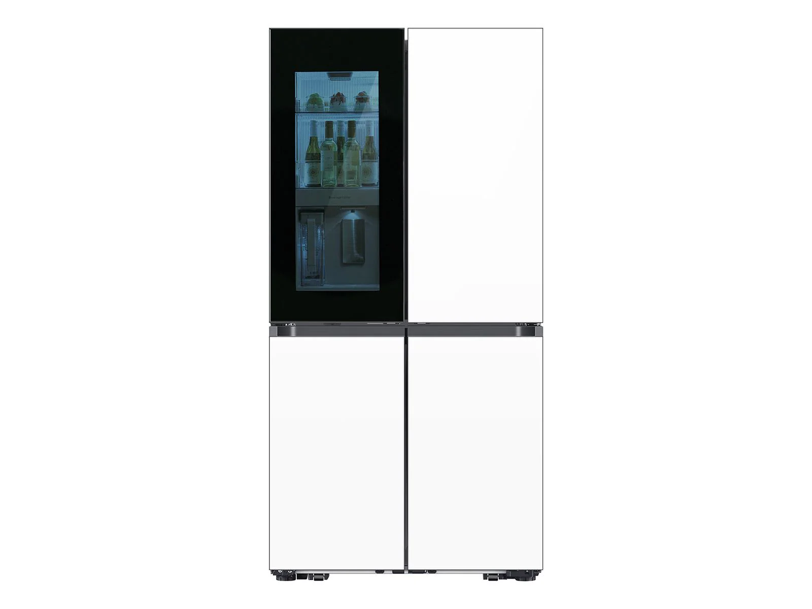 SAMSUNG RF29DB970012 Bespoke 4-Door Flex™ Refrigerator (29 cu. ft.) with Beverage Zone™ and Auto Open Door in White Glass White