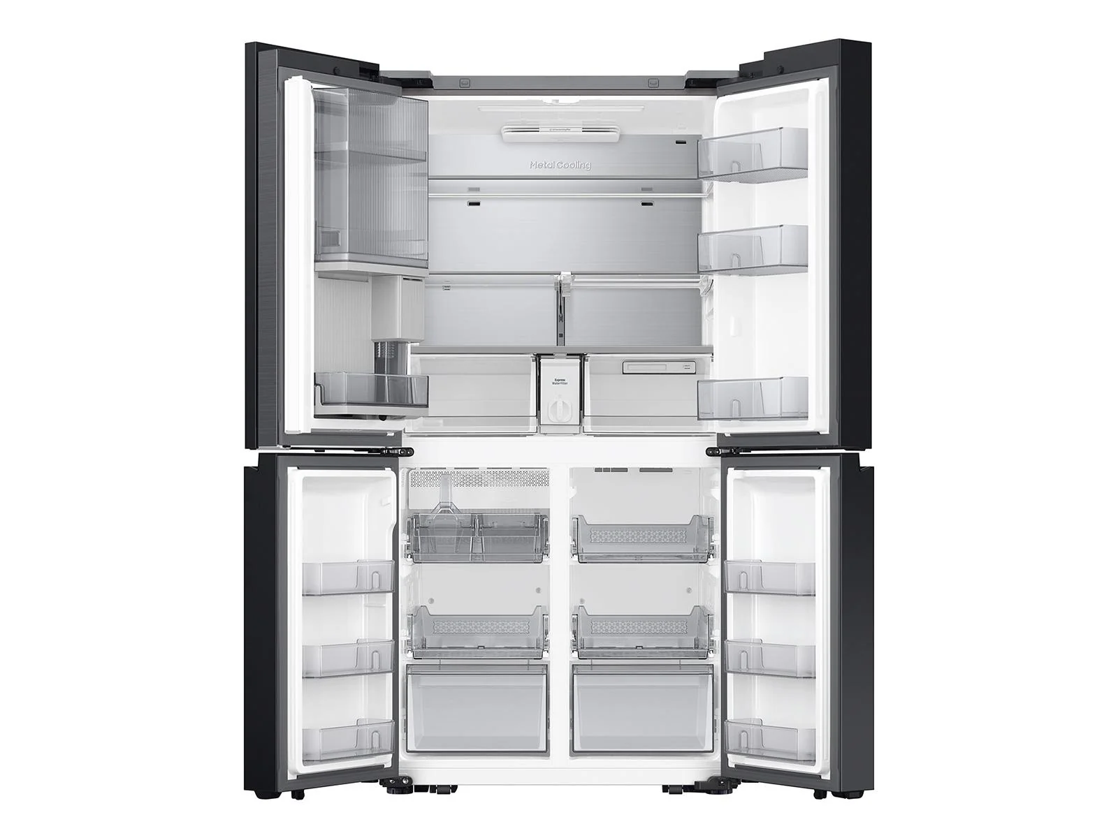 SAMSUNG RF29DB970012 Bespoke 4-Door Flex™ Refrigerator (29 cu. ft.) with Beverage Zone™ and Auto Open Door in White Glass White - Image 12