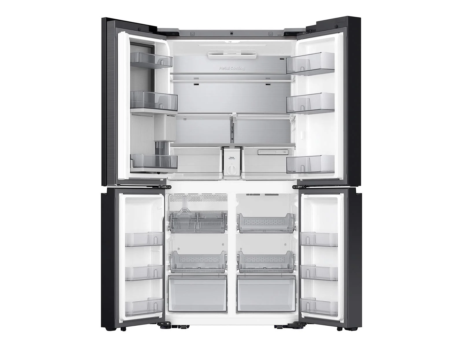 SAMSUNG RF29DB990012 Bespoke 4-Door Flex™ Refrigerator (29 cu. ft.) with AI Family Hub+™ and AI Vision Inside™ in White Glass White - Image 14