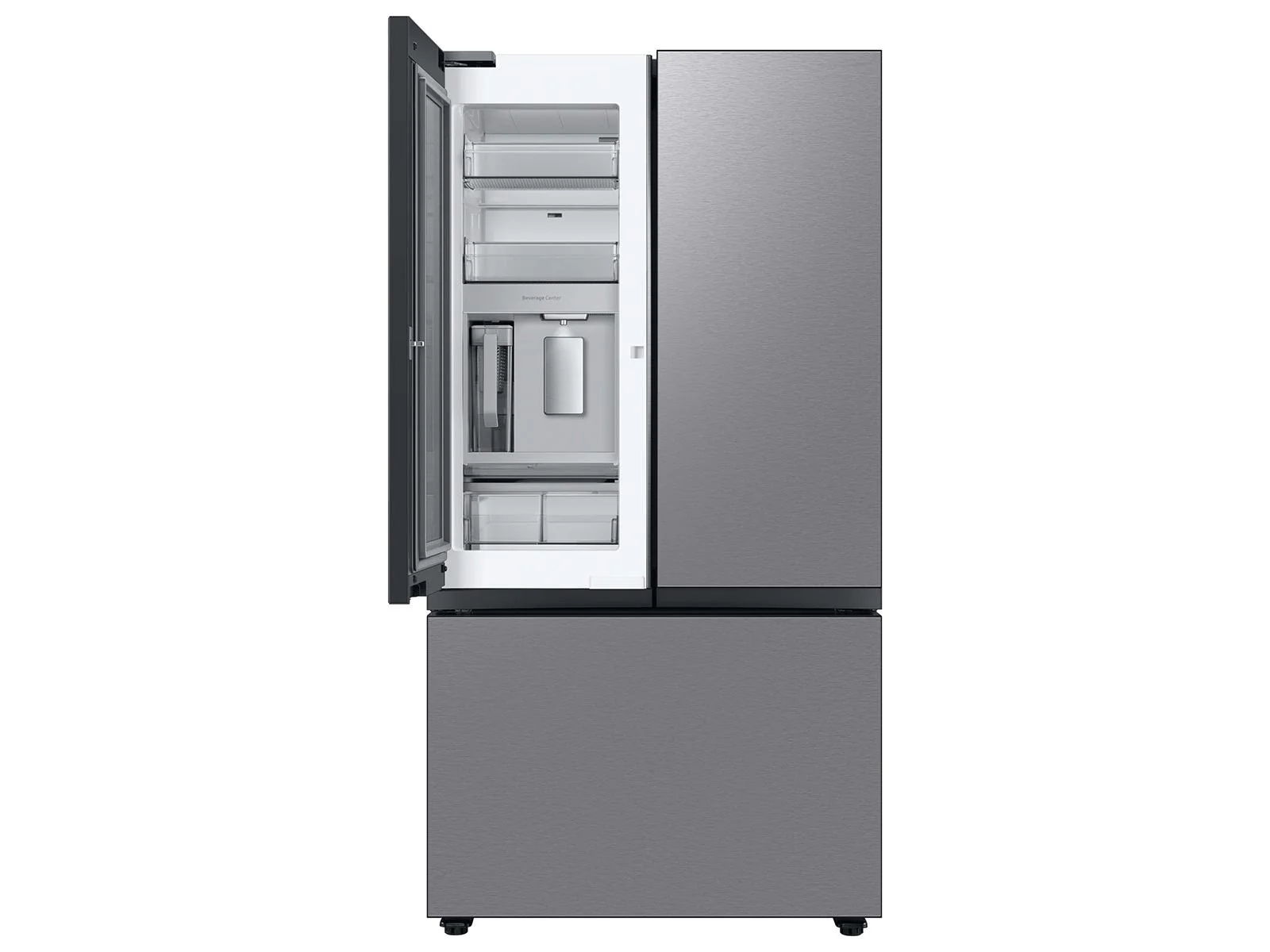 SAMSUNG RF30BB6600QL Bespoke 3-Door French Door Refrigerator (30 cu. ft.) with Beverage Center™ in Stainless Steel - Image 13