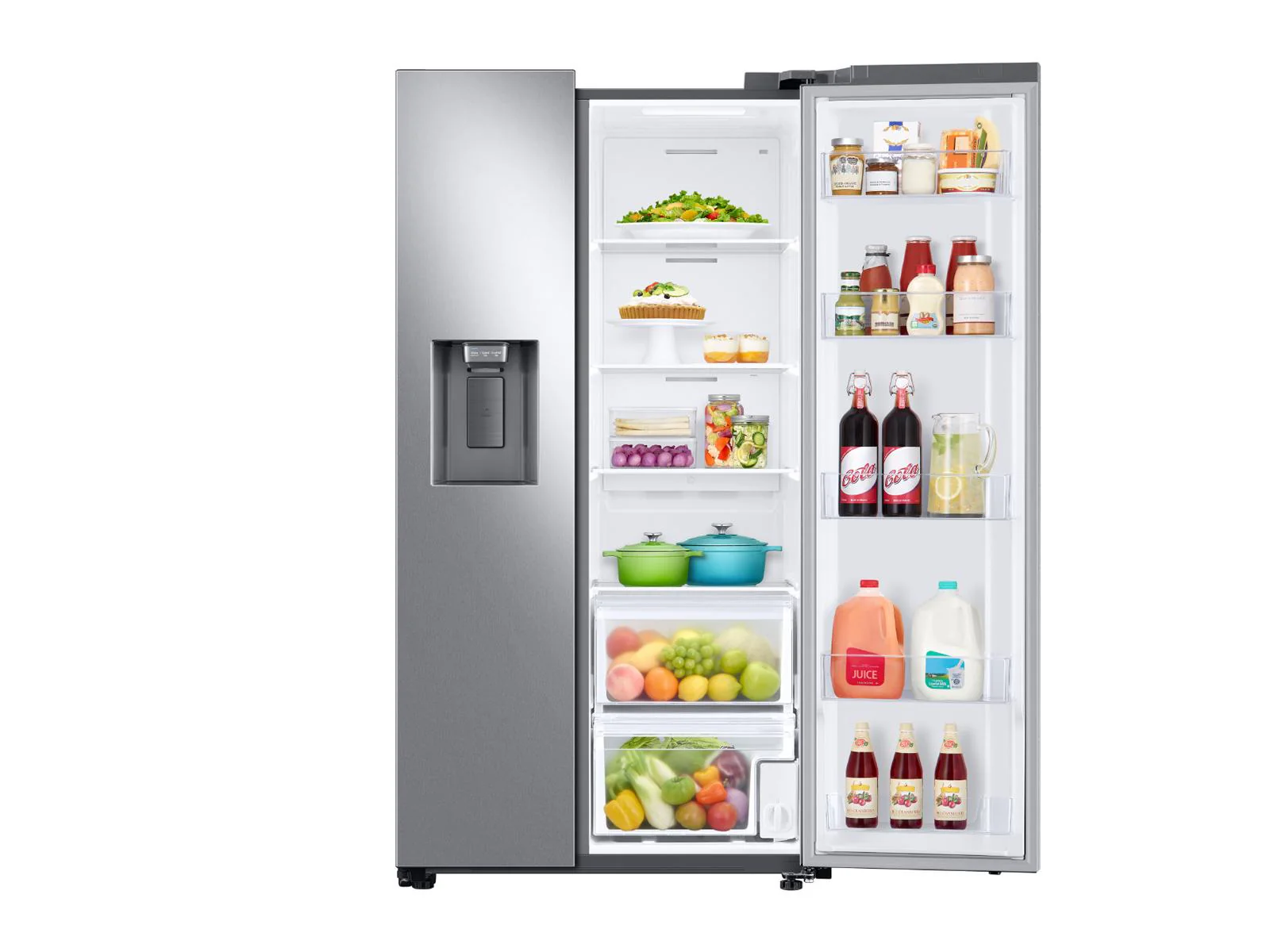 SAMSUNG RS22T5201SR 22 cu. ft. Counter Depth Side-by-Side Refrigerator in Stainless Steel Stainless - Image 11