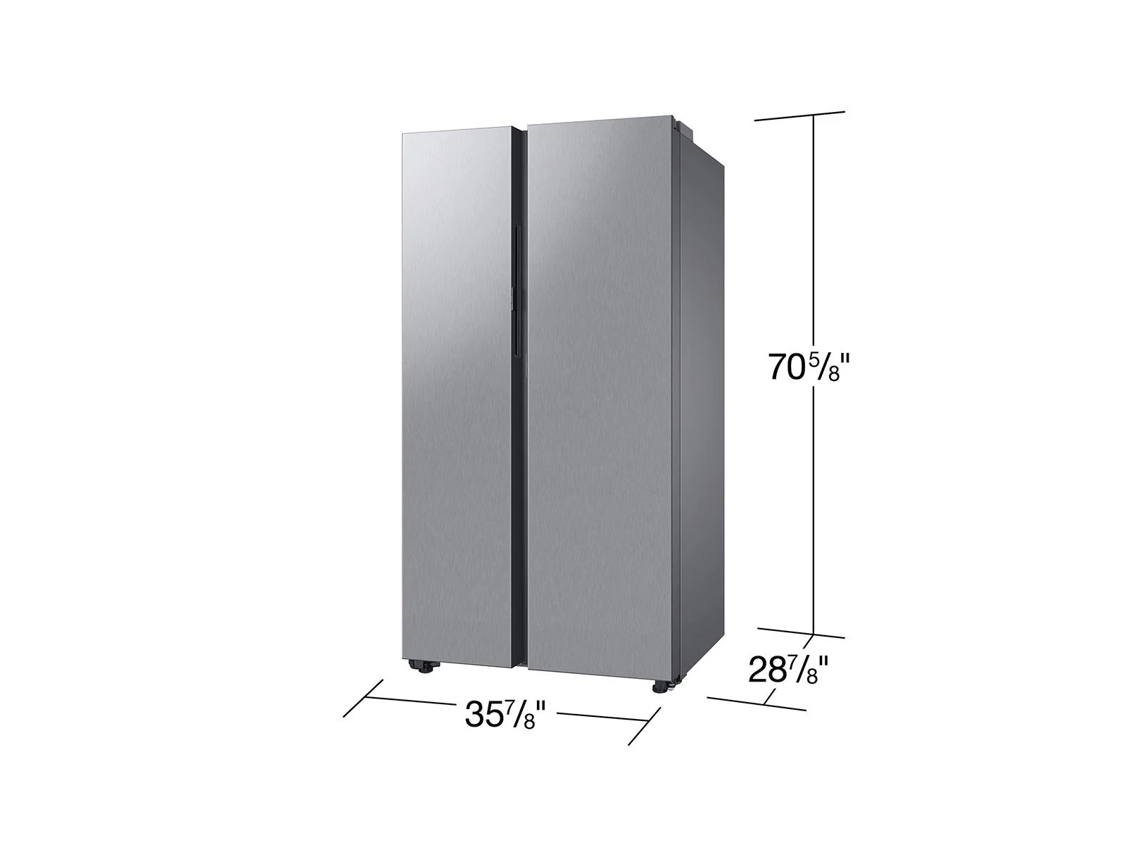 SAMSUNG RS23CB7600QL Bespoke Counter Depth Side-by-Side 23 cu. ft. Refrigerator with Beverage Center™ in Stainless Steel Stainless - Image 3