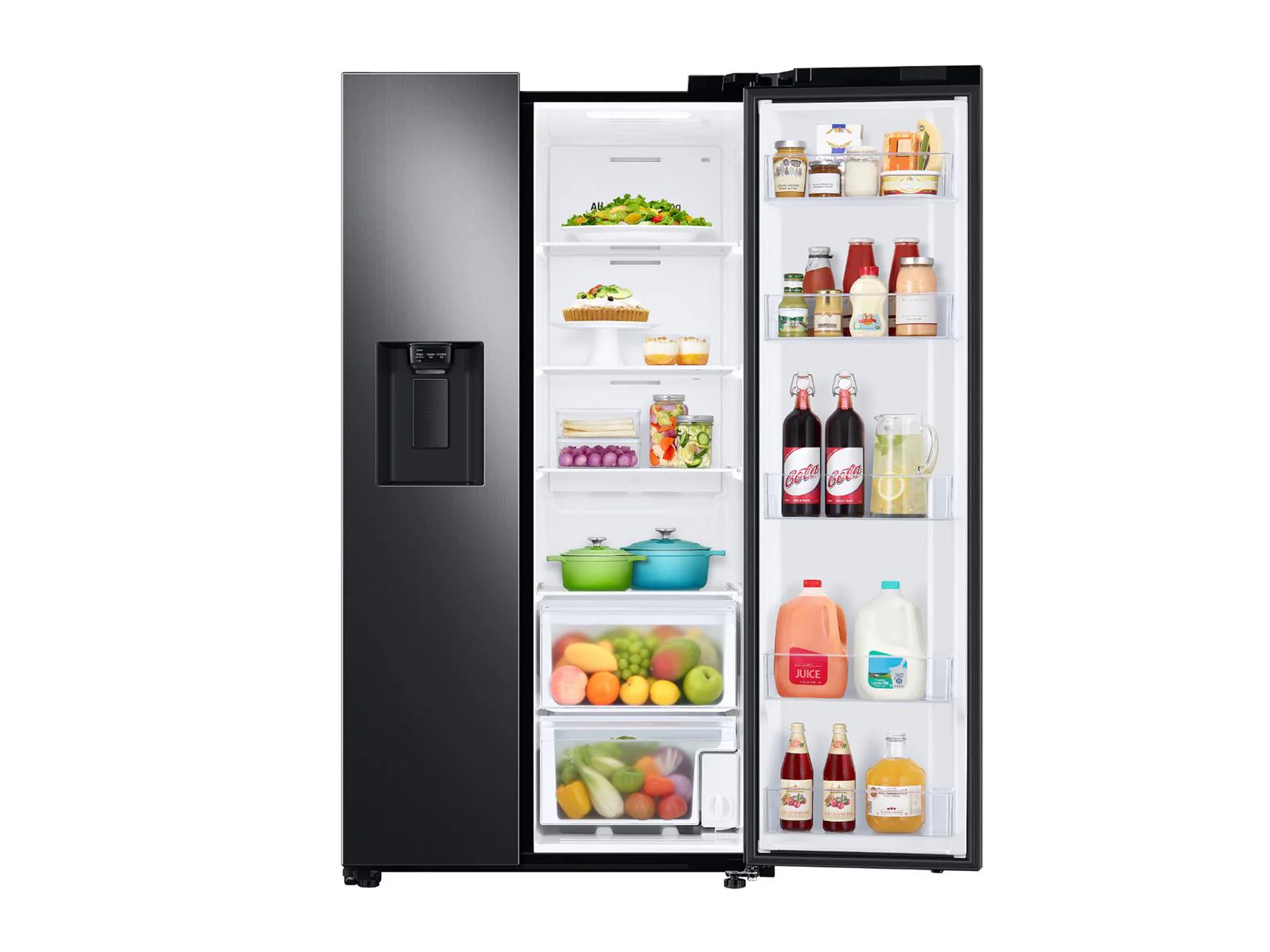 SAMSUNG RS27T5200SG 27. 4 cu. ft. Side-by-Side Refrigerator with Large Capacity in Black in Stainless Steel Black in Stainless Steel - Image 11