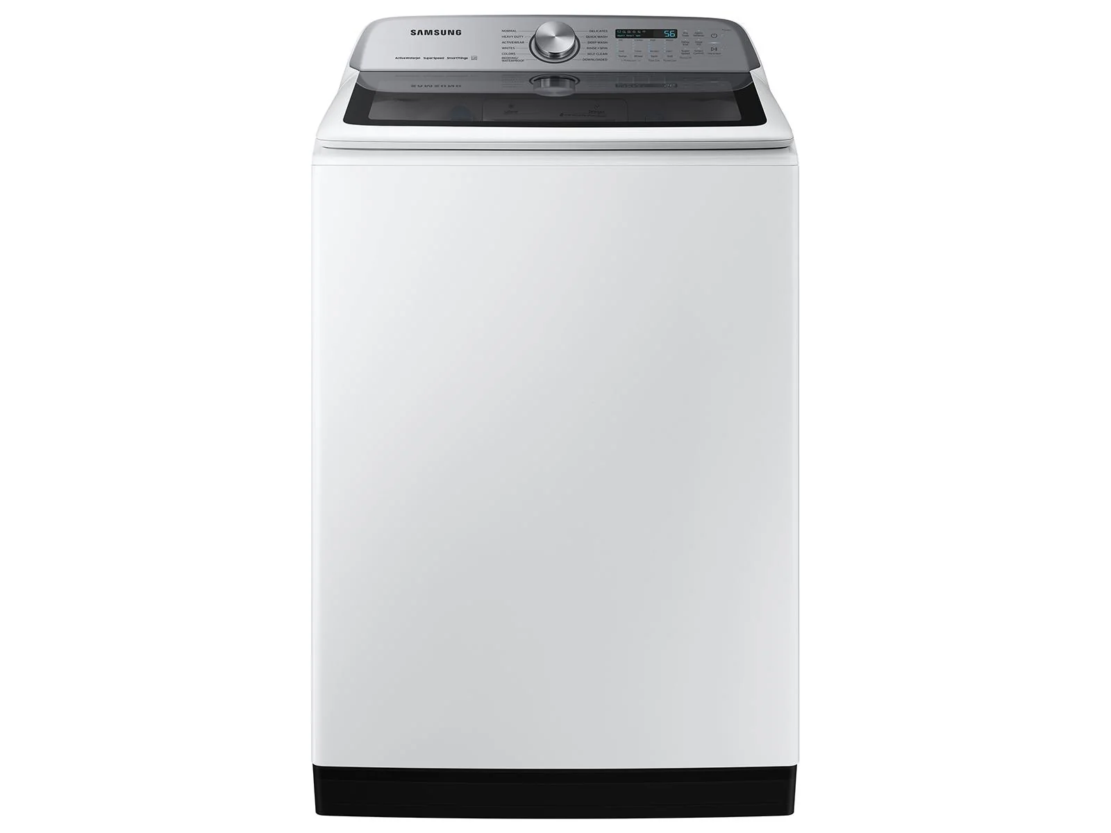 SAMSUNG WA51DG5505AW 5.1 cu. ft. Large Capacity Smart Top Load Washer with ActiveWave™ Agitator and Super Speed Wash in White White