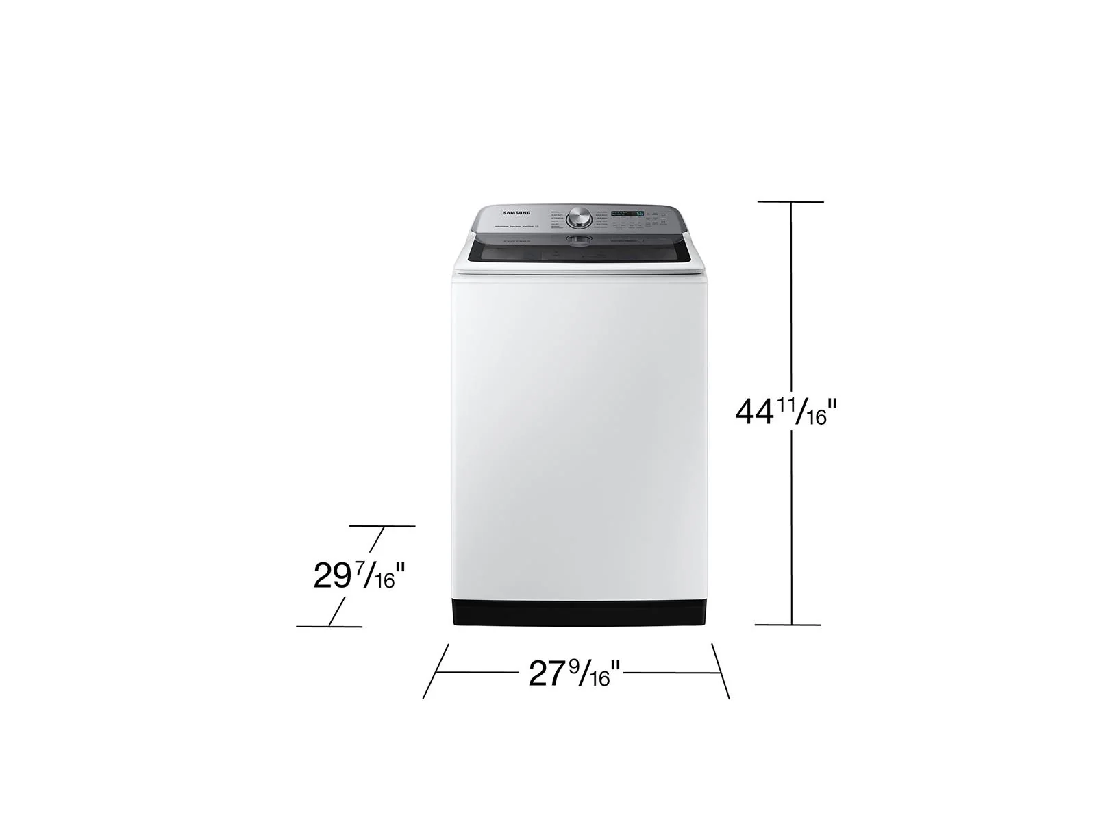 SAMSUNG WA52DG5500AW 5.2 cu. ft. Large Capacity Smart Top Load Washer with Super Speed Wash in White White - Image 3