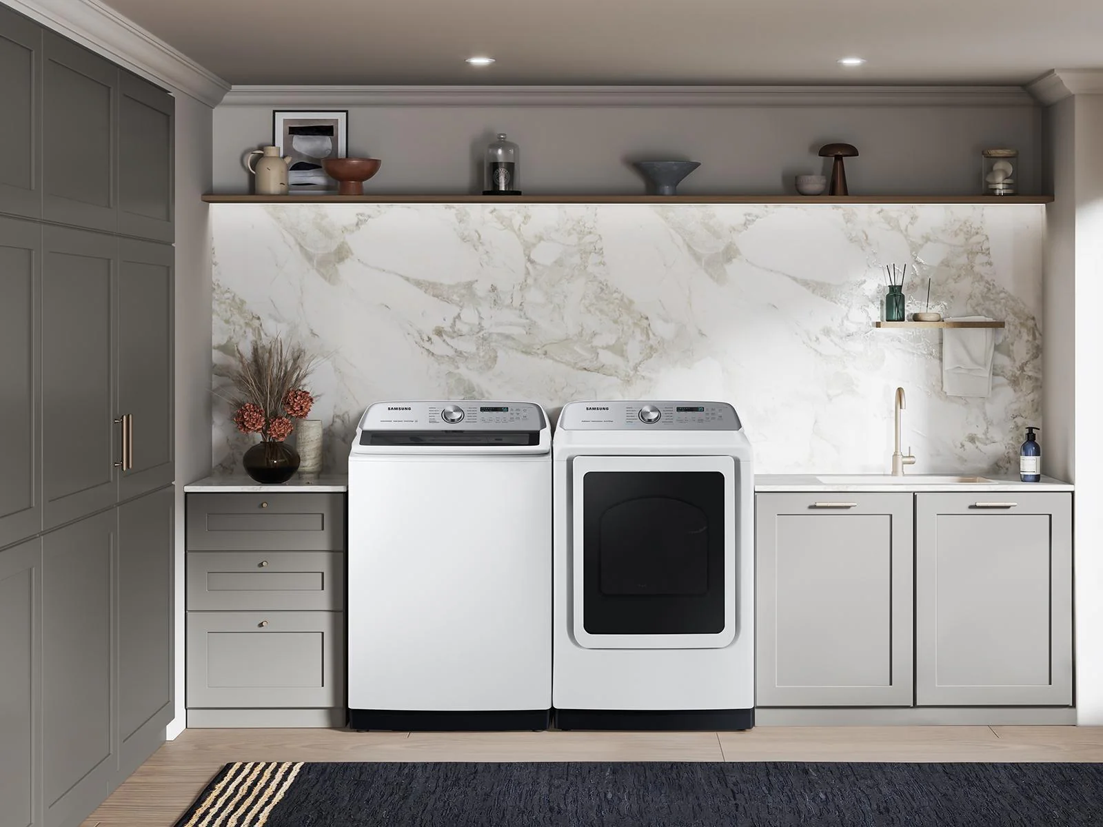 SAMSUNG WA52DG5500AW 5.2 cu. ft. Large Capacity Smart Top Load Washer with Super Speed Wash in White White - Image 5