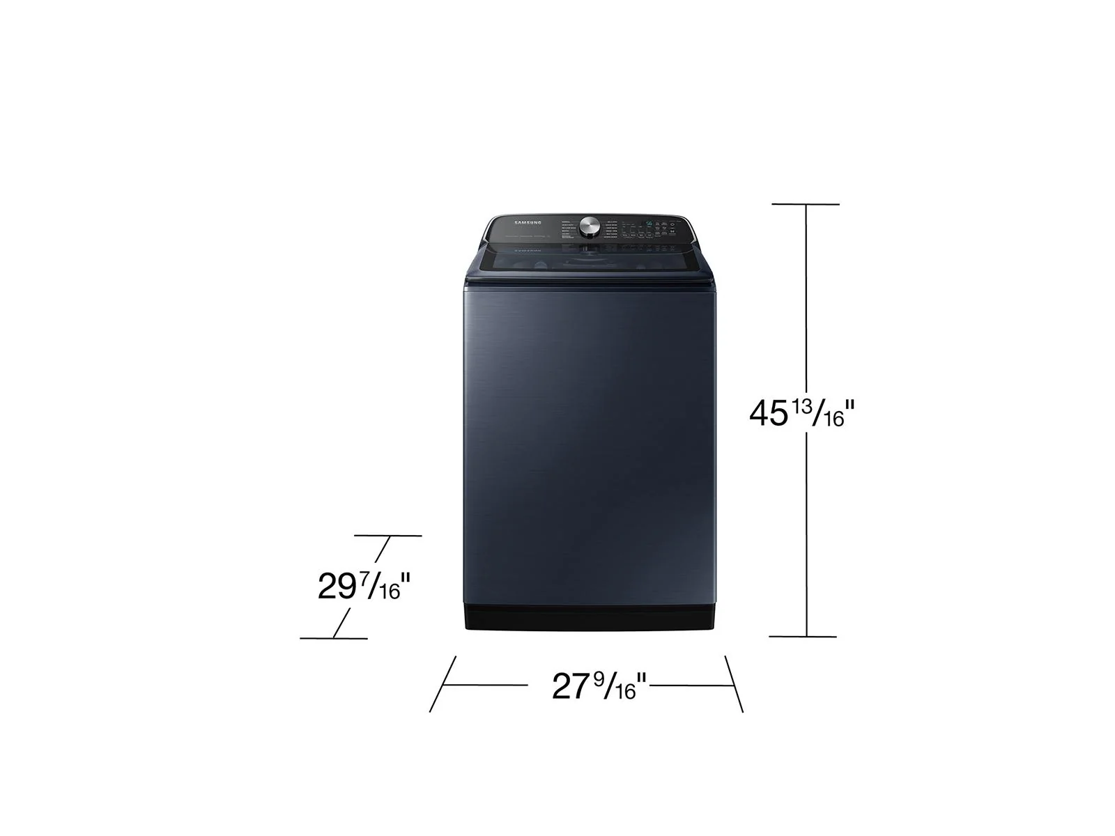 SAMSUNG WA54CG7150AD 5.4 cu. ft. Smart Top Load Washer with Pet Care Solution and Super Speed Wash in Brushed Navy Blue - Image 5