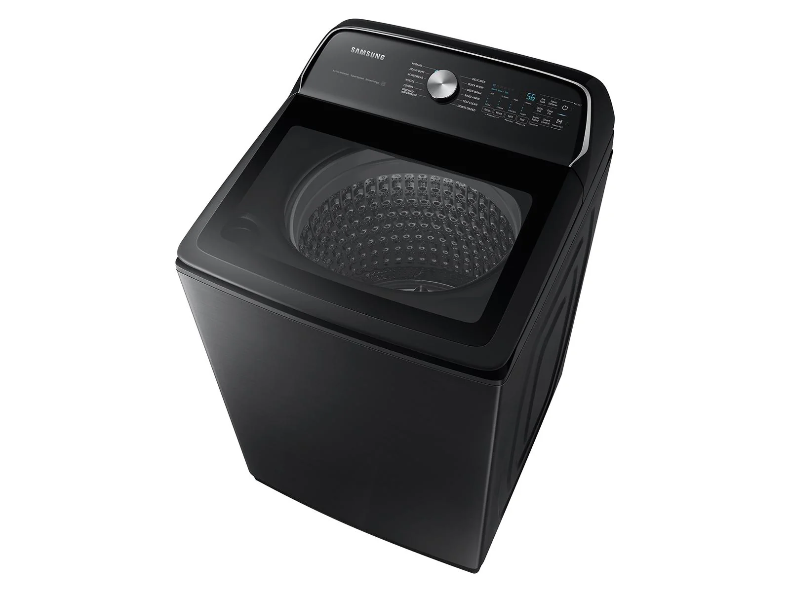 SAMSUNG WA55CG7100AV 5.5 cu. ft. Extra-Large Capacity Smart Top Load Washer with Super Speed Wash in Brushed Black - Image 8