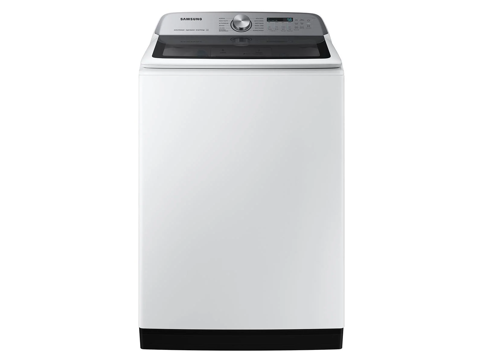 SAMSUNG WA55CG7100AW 5.5 cu. ft. Extra-Large Capacity Smart Top Load Washer with Super Speed Wash in White