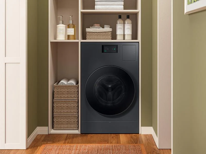 SAMSUNG WD53DBA900HZ 5.3 cu. ft. Bespoke AI Laundry Ventless Heat Pump Dryer Combo™ All-in-One Ultra Capacity Washer with AI Home in Dark Steel in Stainless Steel - Image 8