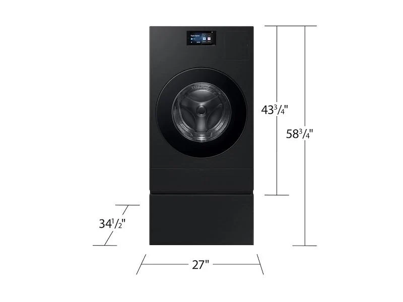 SAMSUNG WD90F53AVB 5.3 cu. ft. Bespoke AI Laundry Vented Combo™ All-in-One Ultra Capacity Washer and Electric Dryer with AI Home in Brushed Black - Image 7