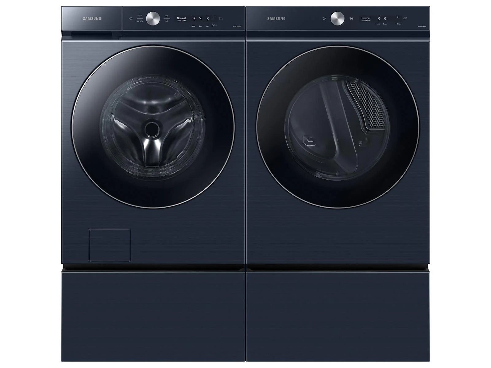 SAMSUNG WE502ND Bespoke 27" Laundry Pedestal with Storage Drawer in Brushed Navy Blue - Image 3