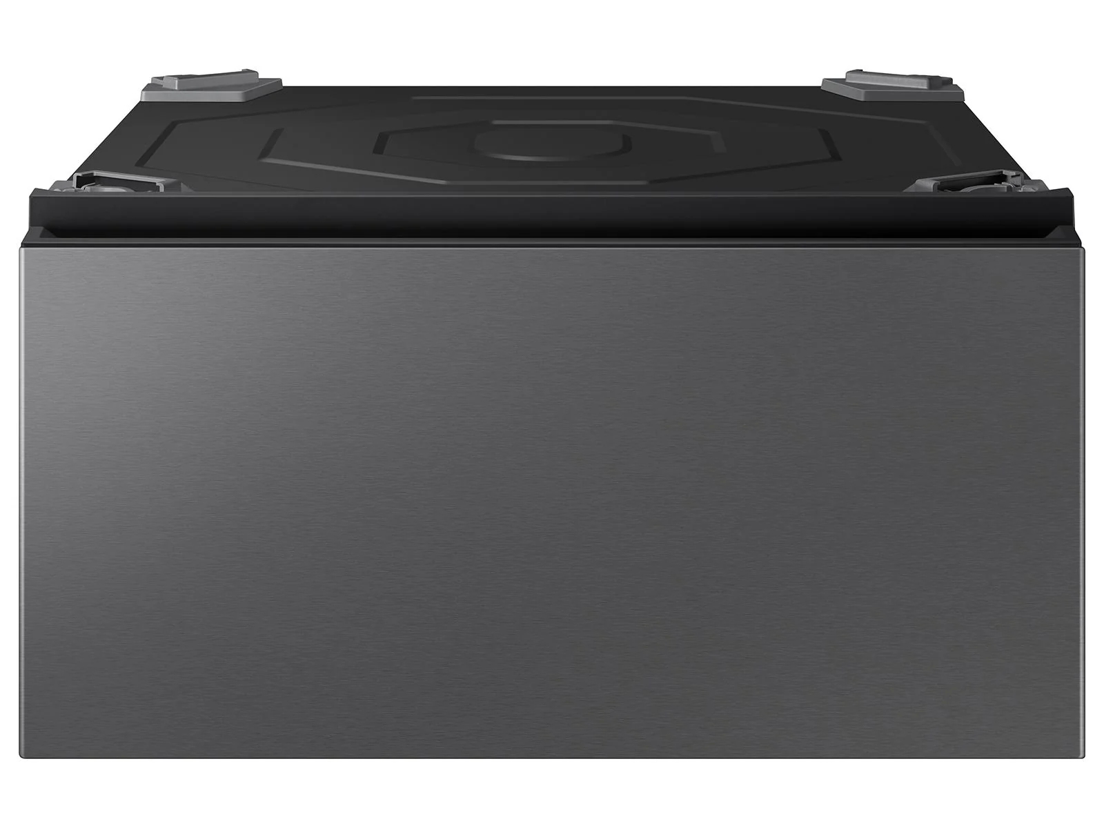 SAMSUNG WE702NZ Bespoke AI Laundry Combo™ Pedestal with Storage Drawer in Dark Steel in Stainless Steel