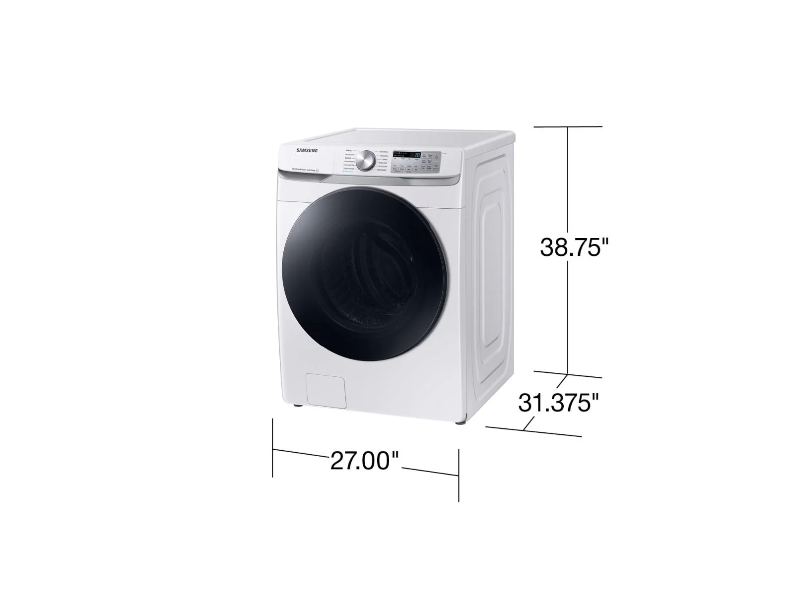 SAMSUNG WF45B6300AW 4.5 cu. ft. Large Capacity Smart Front Load Washer with Super Speed Wash in White - Image 3