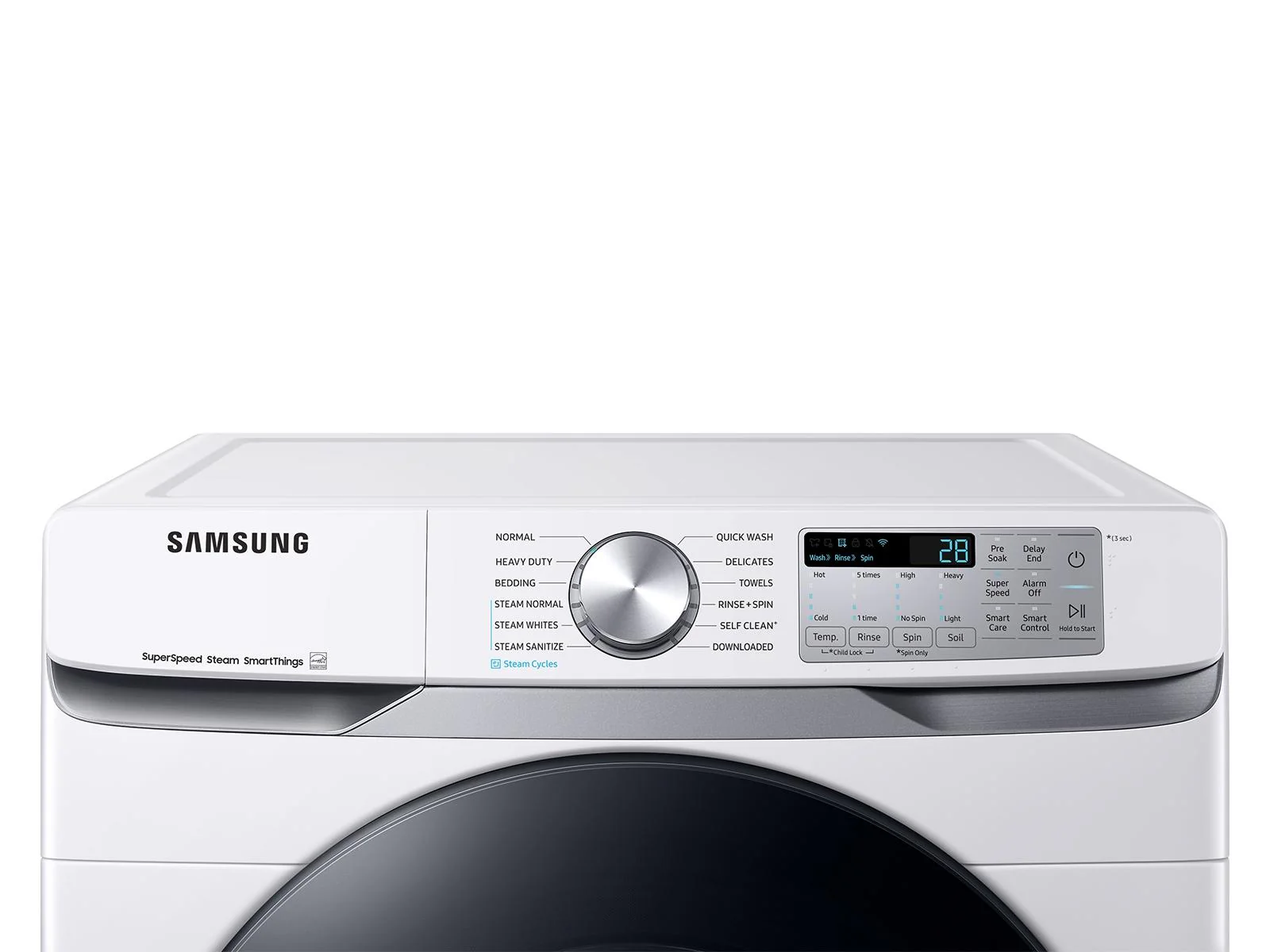 SAMSUNG WF45B6300AW 4.5 cu. ft. Large Capacity Smart Front Load Washer with Super Speed Wash in White - Image 6