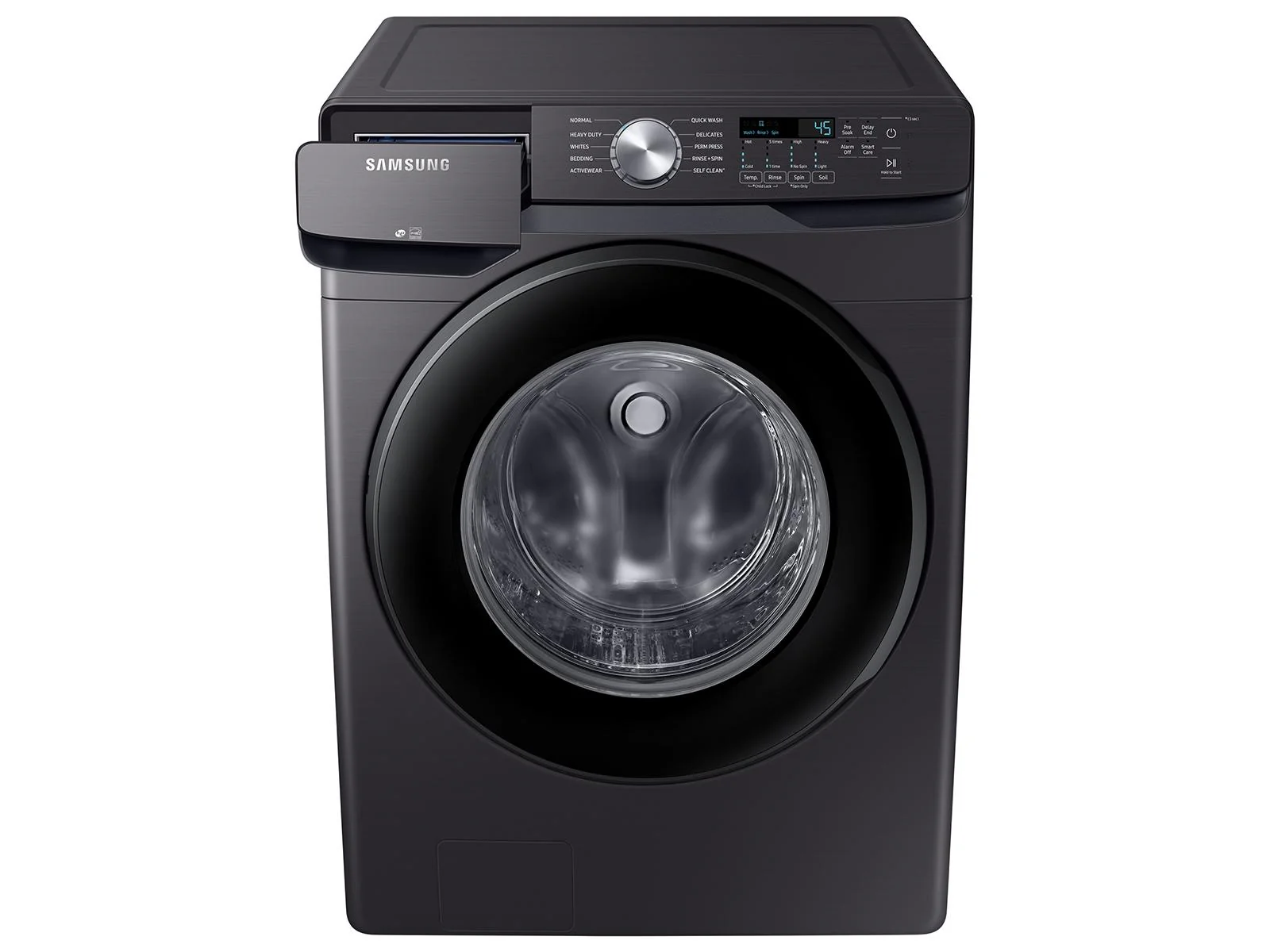SAMSUNG WF45T6000AV 4.5 cu. ft. Front Load Washer with Vibration Reduction Technology+ in Black in Stainless Steel Black - Image 10