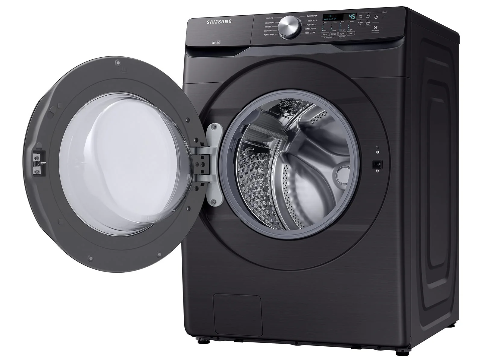 SAMSUNG WF45T6000AV 4.5 cu. ft. Front Load Washer with Vibration Reduction Technology+ in Black in Stainless Steel Black - Image 12