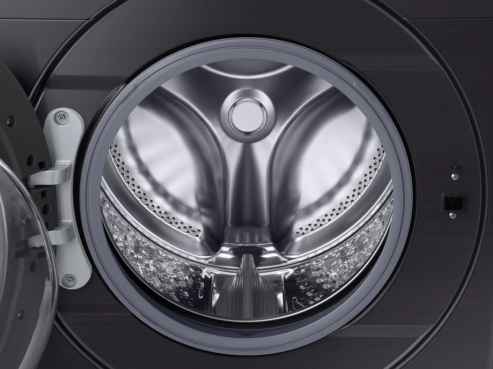 SAMSUNG WF45T6000AV 4.5 cu. ft. Front Load Washer with Vibration Reduction Technology+ in Black in Stainless Steel Black - Image 13