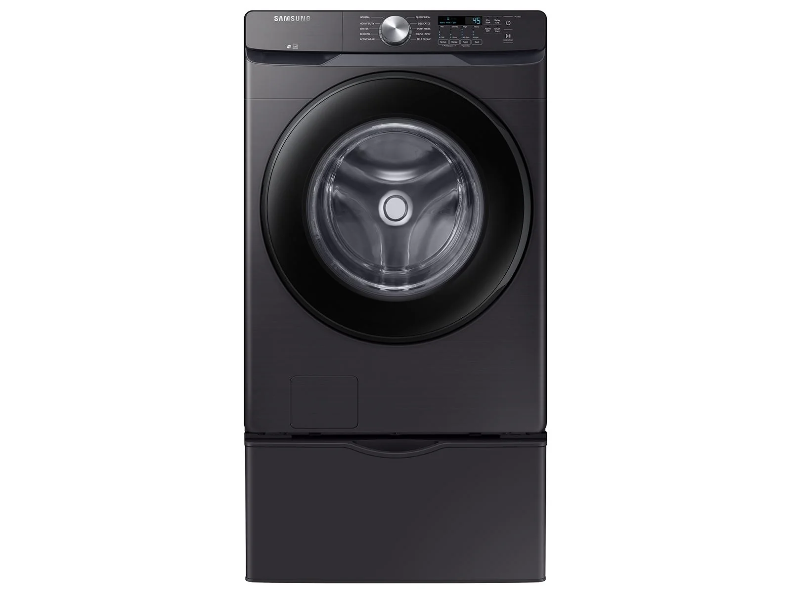 SAMSUNG WF45T6000AV 4.5 cu. ft. Front Load Washer with Vibration Reduction Technology+ in Black in Stainless Steel Black - Image 7