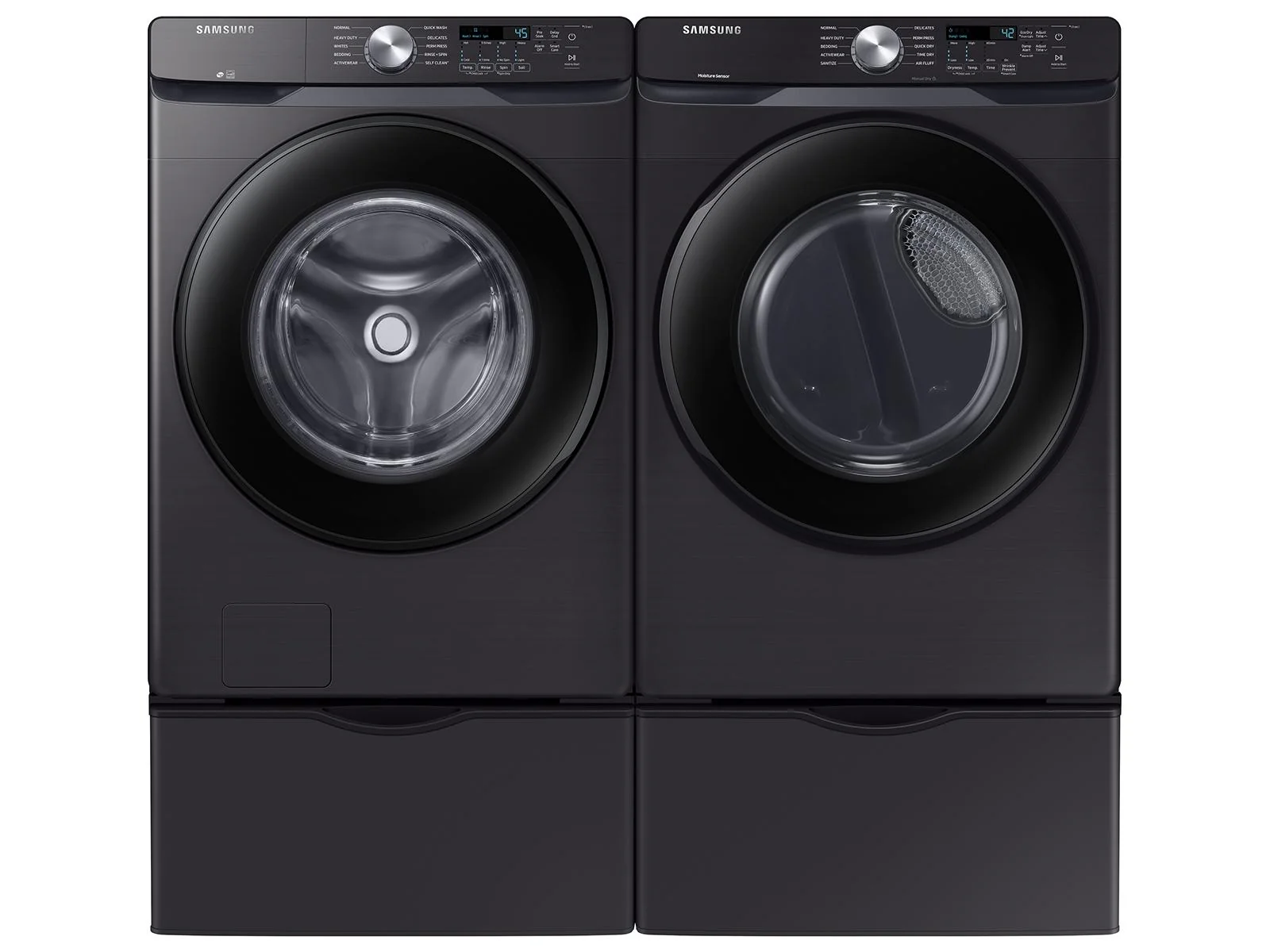 SAMSUNG WF45T6000AV 4.5 cu. ft. Front Load Washer with Vibration Reduction Technology+ in Black in Stainless Steel Black - Image 9
