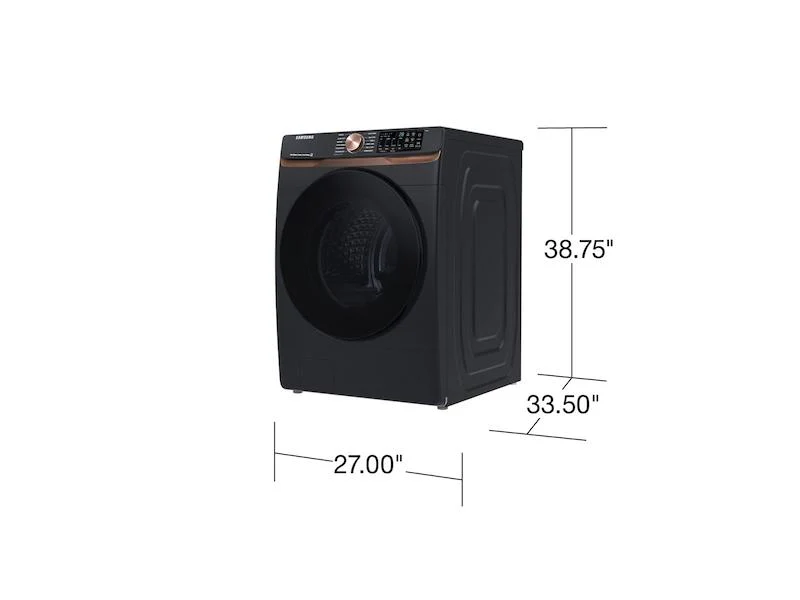 SAMSUNG WF50BG8300AV 5.0 cu. ft. Extra Large Capacity Smart Front Load Washer with Super Speed Wash and Steam in Brushed Black - Image 3