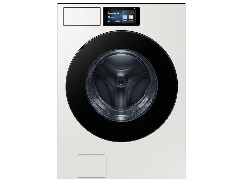 SAMSUNG WF90F53ADY 5.3 cu. ft. Bespoke AI Ultra Capacity Front Load Washer with AI Home and AI OptiWash+ in Ivory