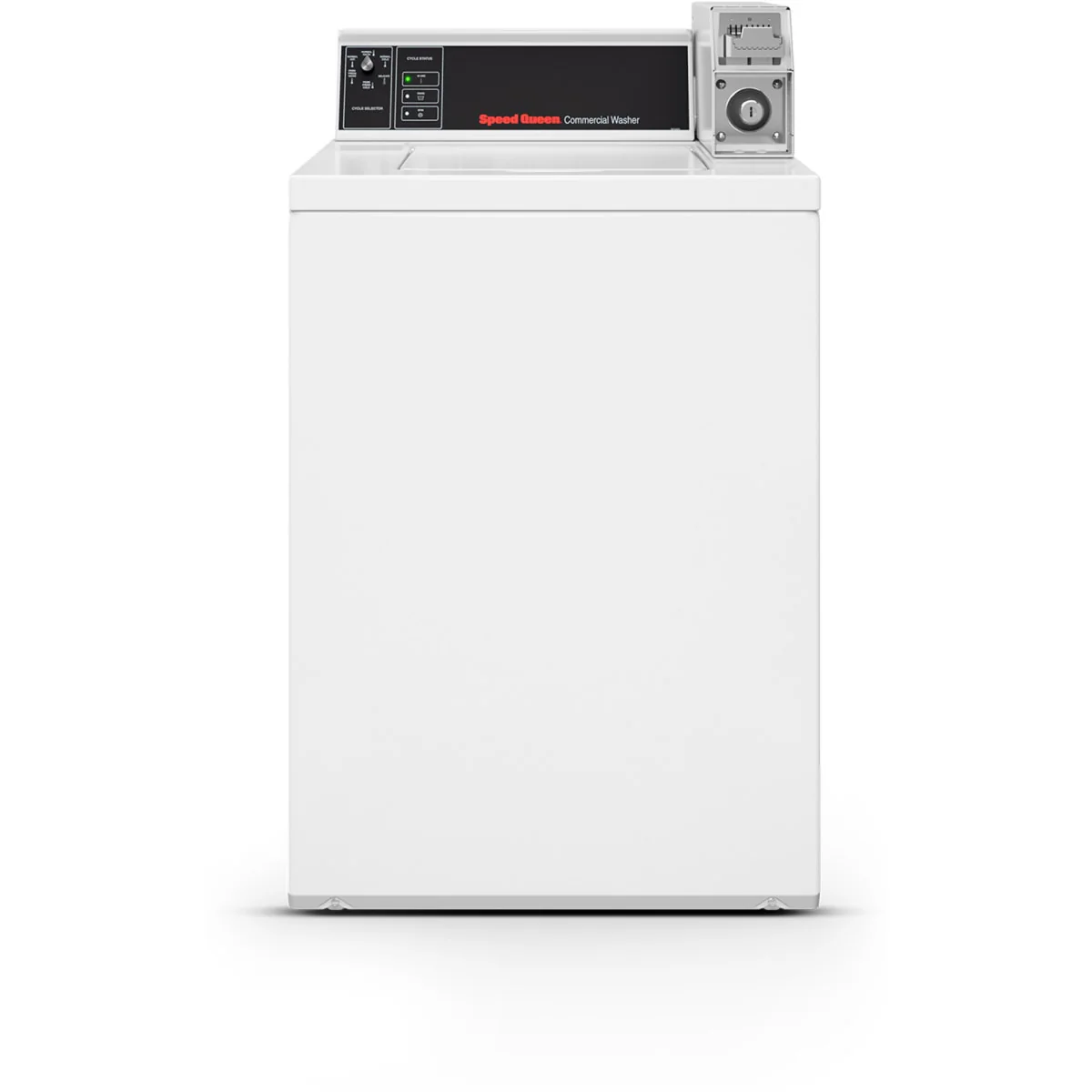 SPEED QUEEN TV4000WN 26 Inch Commercial Top Load Washer – 3.19 Cu. Ft., 6 Wash Cycles, Stainless Steel Tub, 710 RPM Spin, Coin Slide Ready
