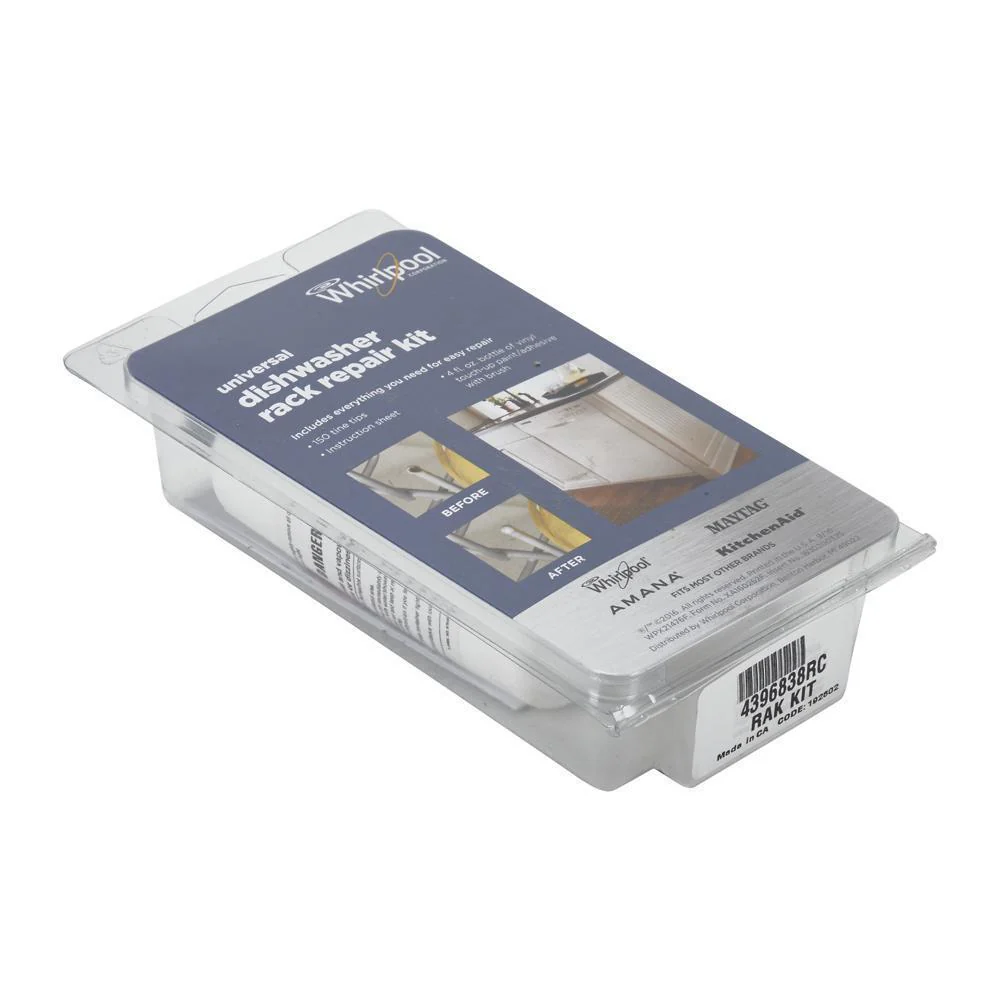 AMANA 4396838RC Dishwasher Rack Repair Kit White - Image 4