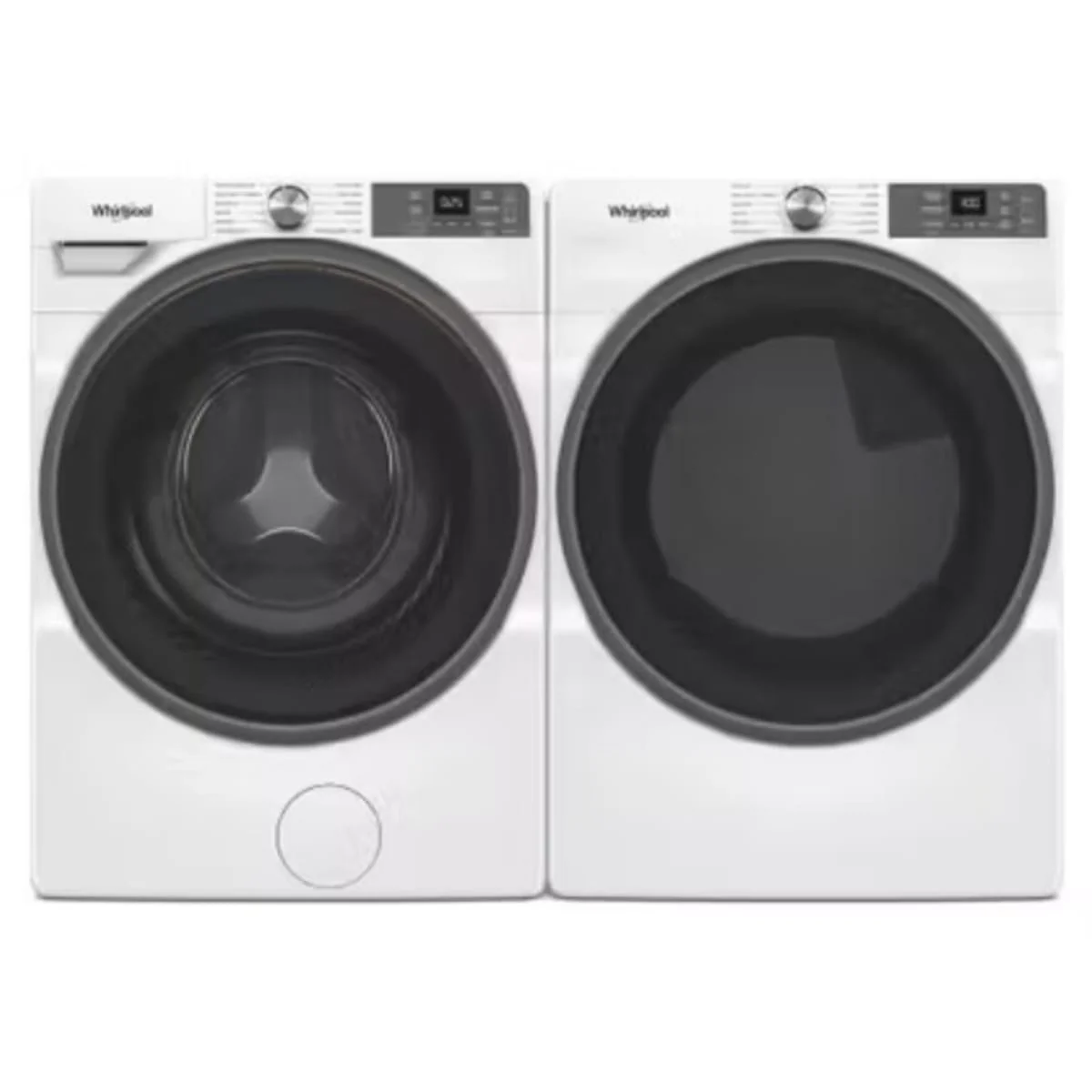 Whirlpool WFW5720RW 4.5 cu. ft. Smart Front Load Washer & Whirlpool WED5720RW 27 Inch Smart Electric Dryer