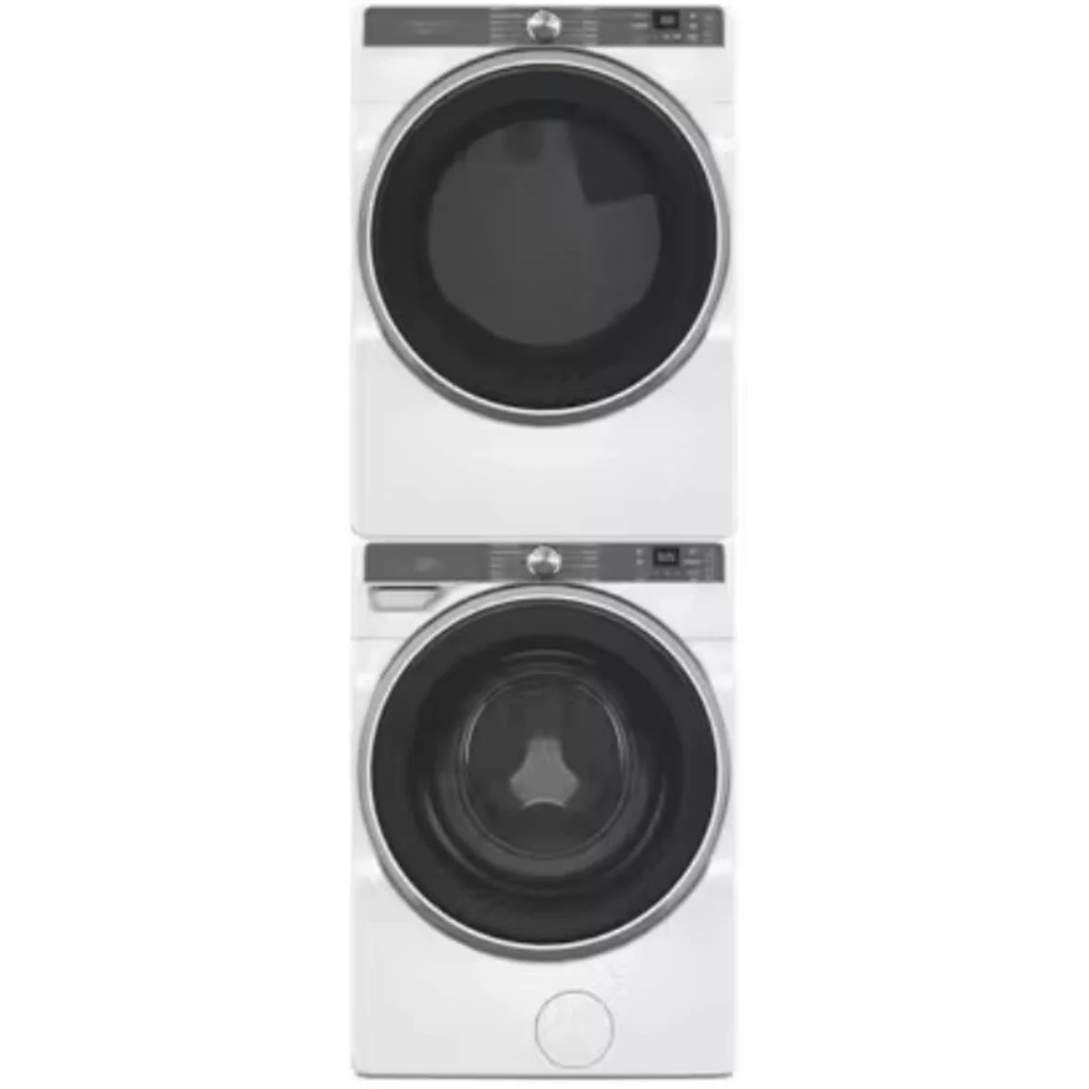 Whirlpool WFW6720RW 5.0 cu ft Smart Front Load Washer & Whirlpool WED6720RW 27 Inch Smart Front Load Electric Dryer with Whirlpool W10869845 Stack Kit for HybridCare, Long Vent and Standard Dryers