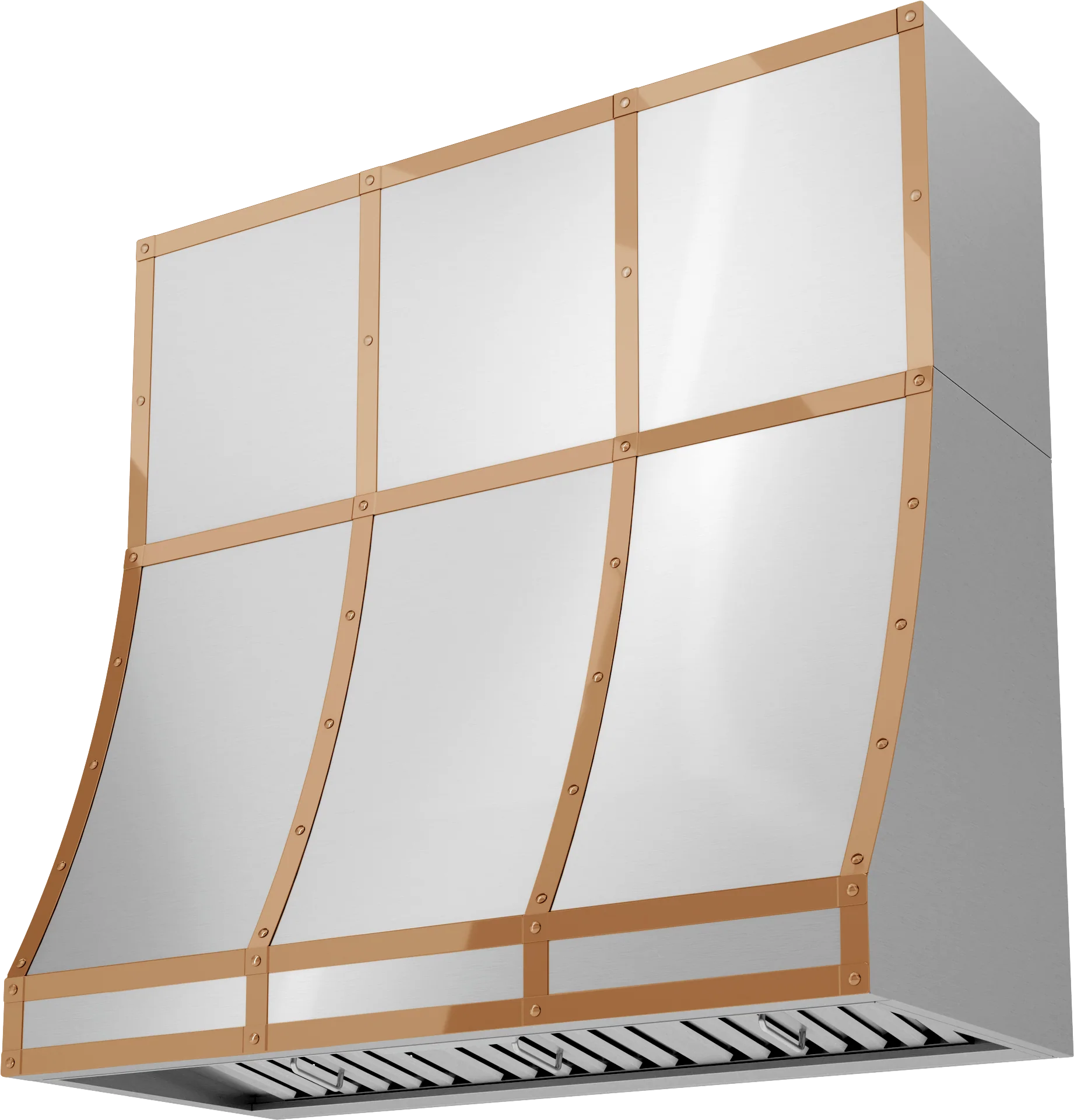ZEPHYR BKDC14818APC Duct Cover Banding Kit, 48in x 18in, Polished Copper FInish Copper - Image 3