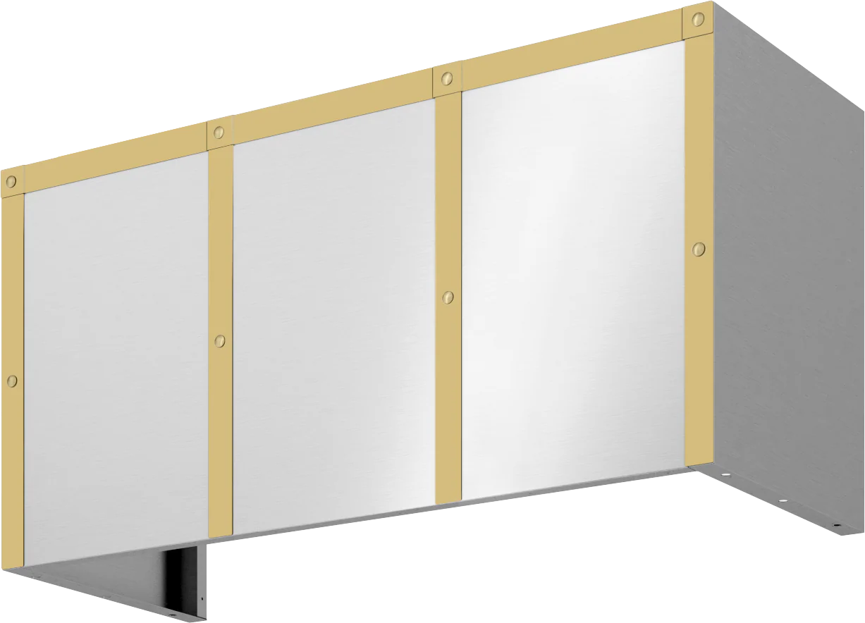 ZEPHYR BKDC14818ASG Duct Cover Banding Kit, 48in x 18in, Satin Gold Finish Gold