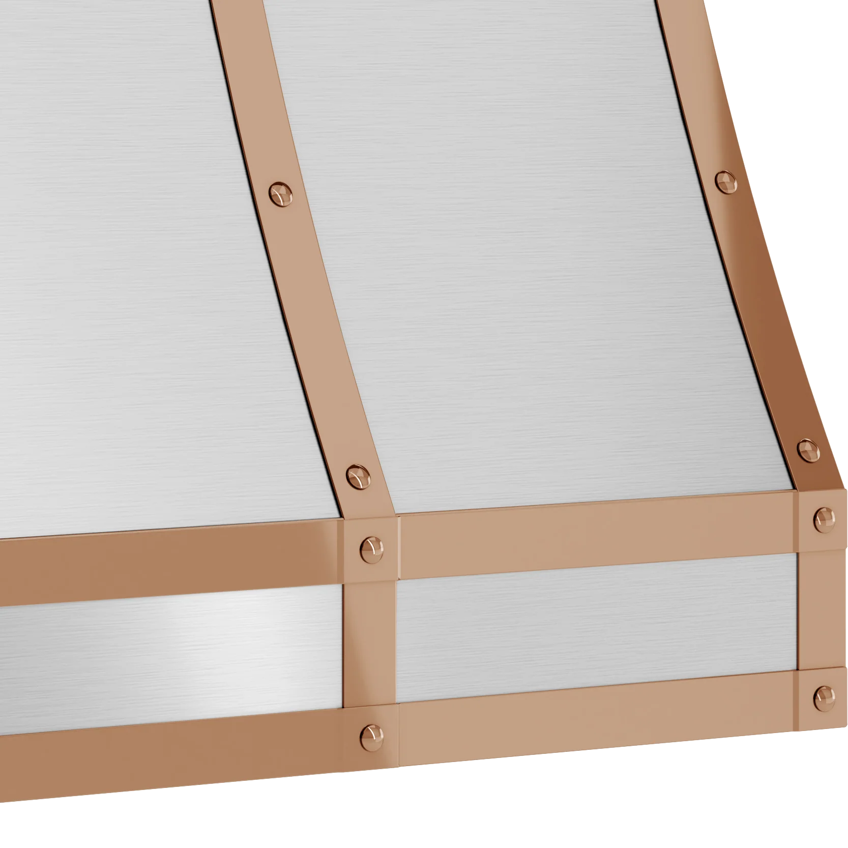 ZEPHYR BKFT36APC Forte Hood Banding Kit, 36in, Polished Copper Finish Copper